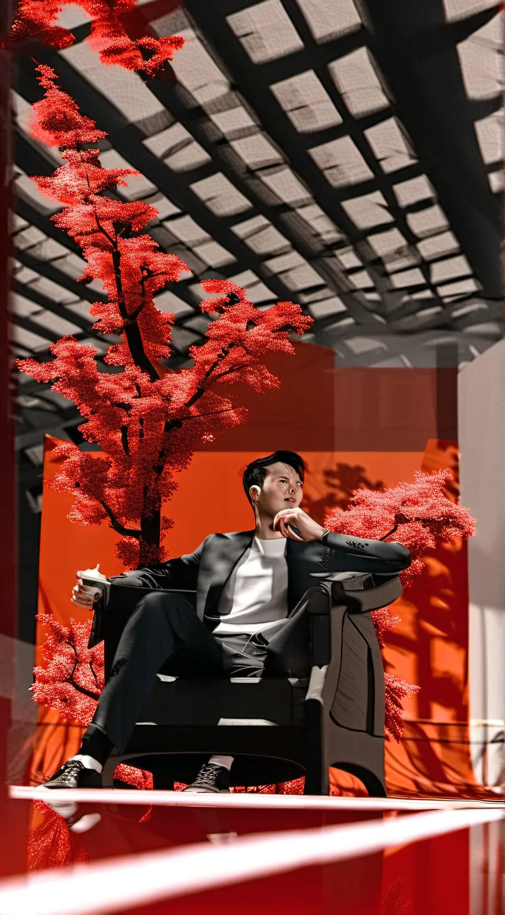 ai character: 1st gen in lookism background