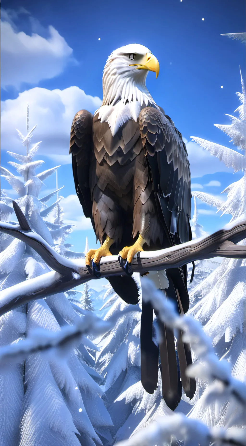 ai character: sus eagle background