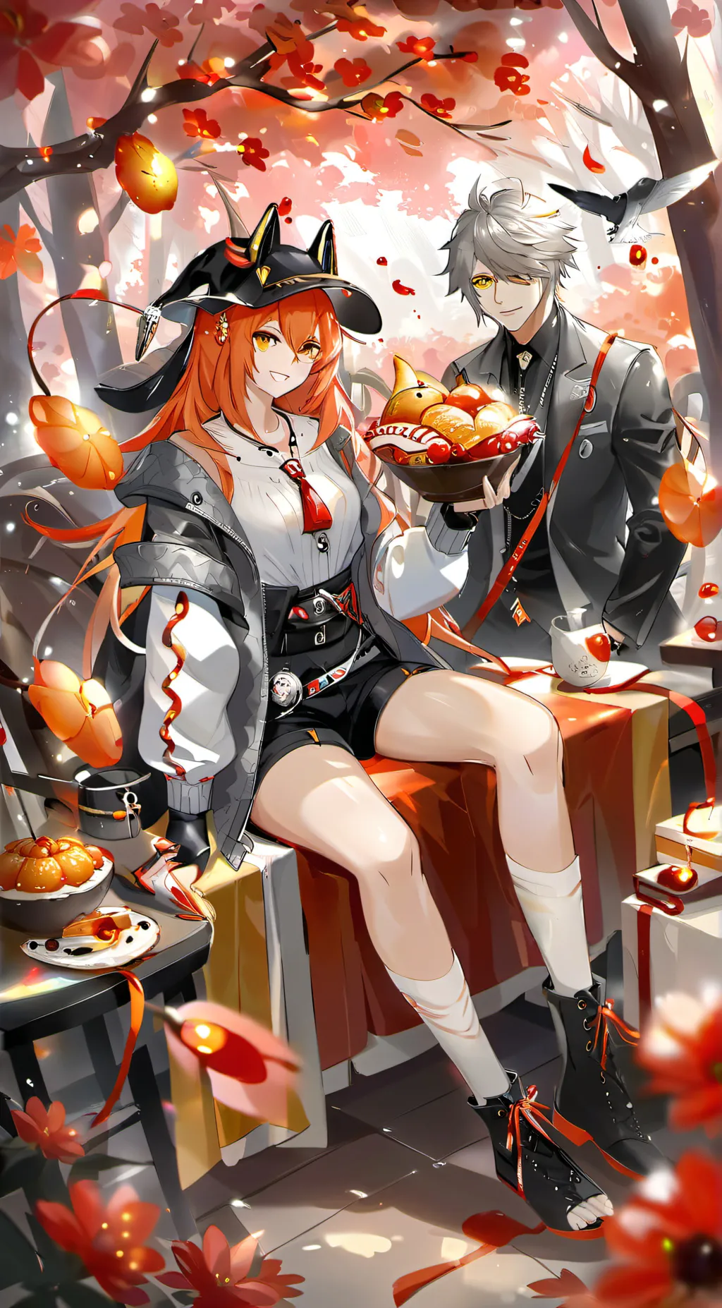 ai character: you ava him Aaron background