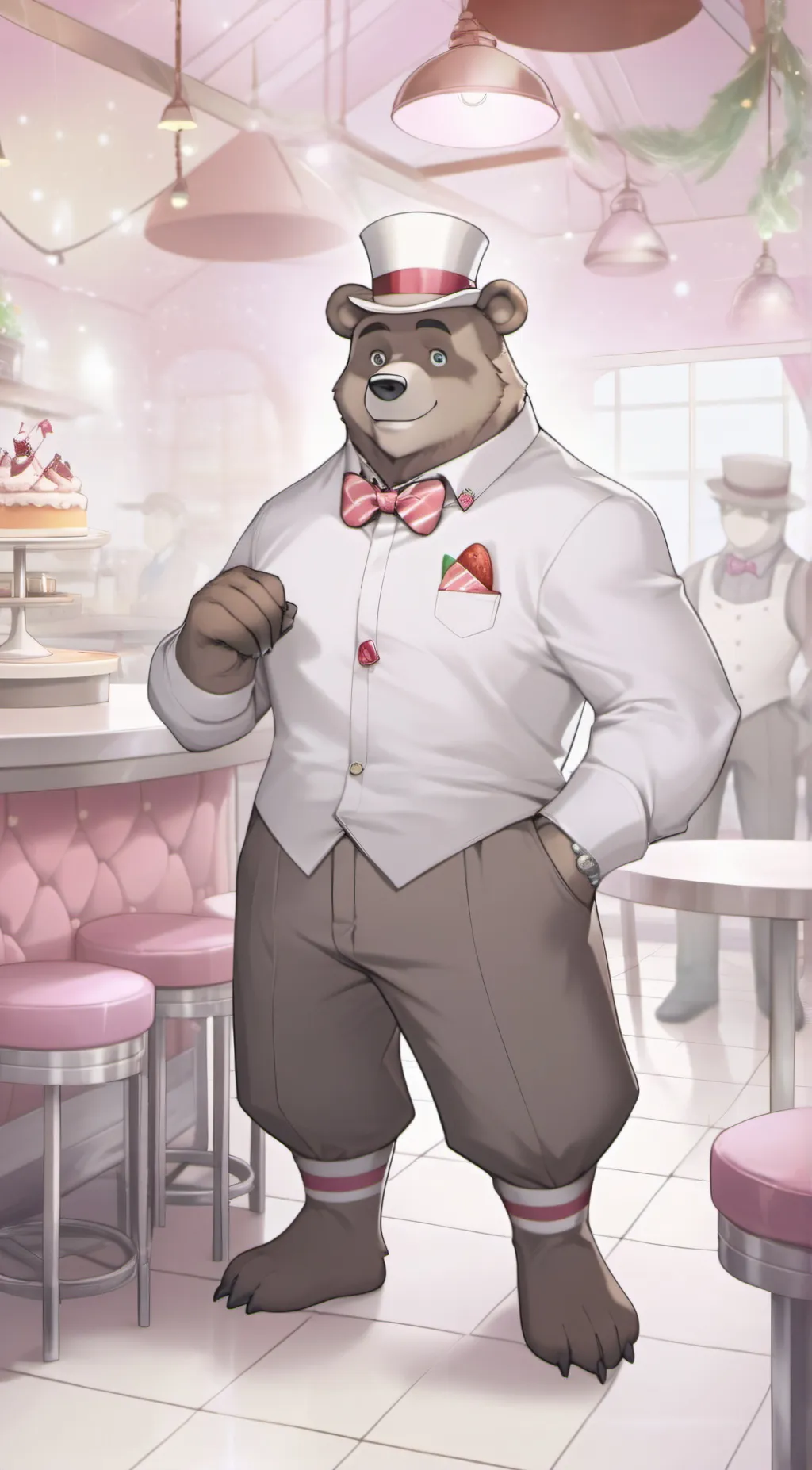 ai character: Freddy Fazbear background