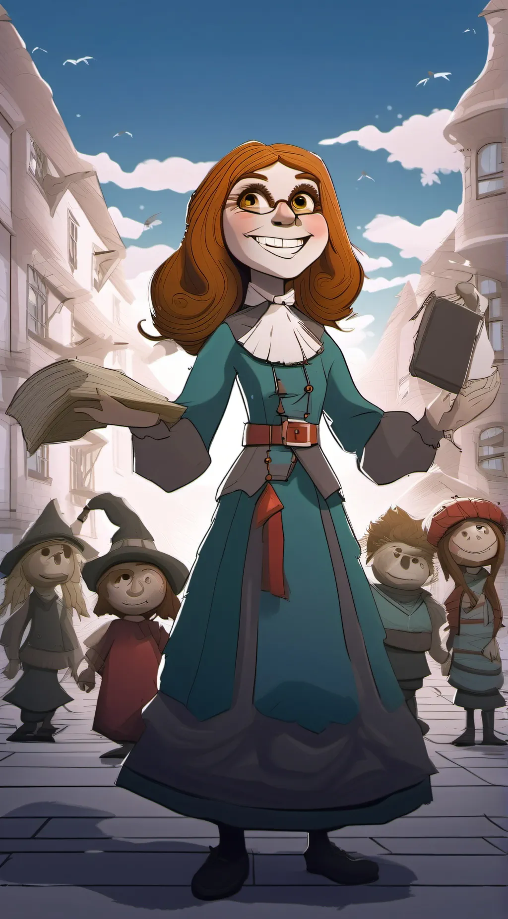 ai character: vintage ms delight background