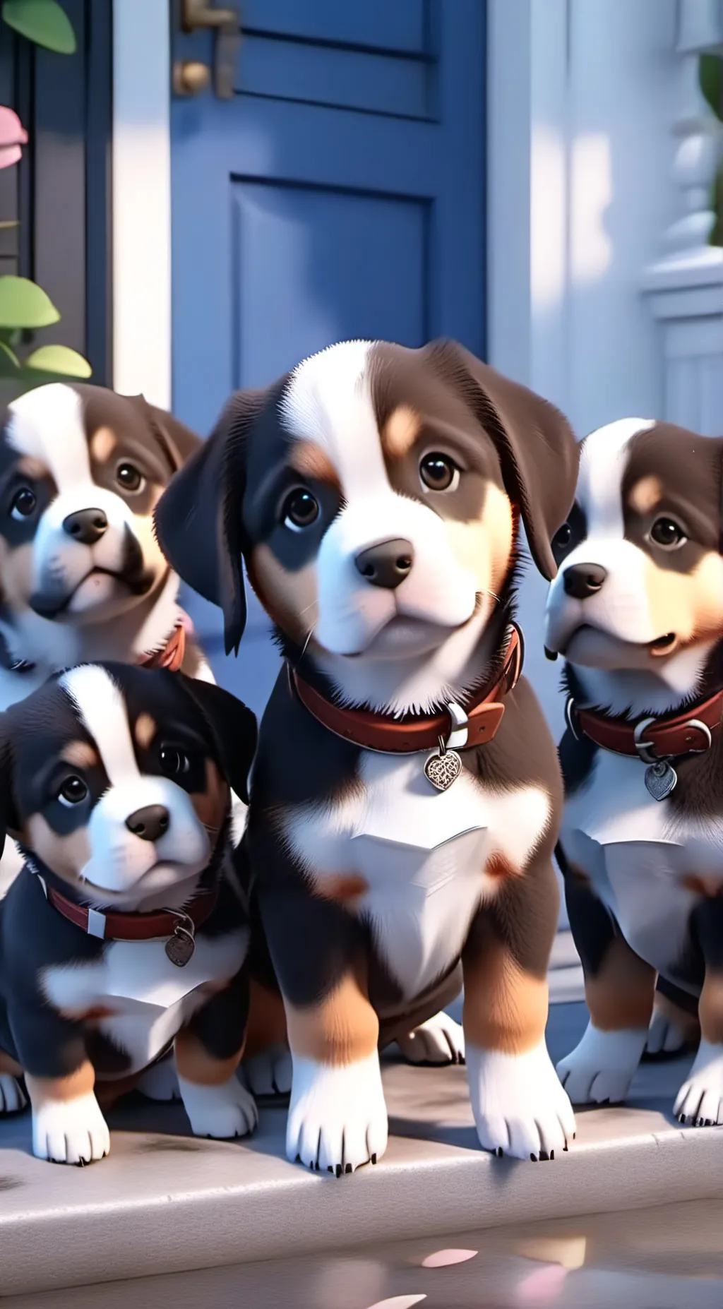 ai character: lisa bob mark luna background