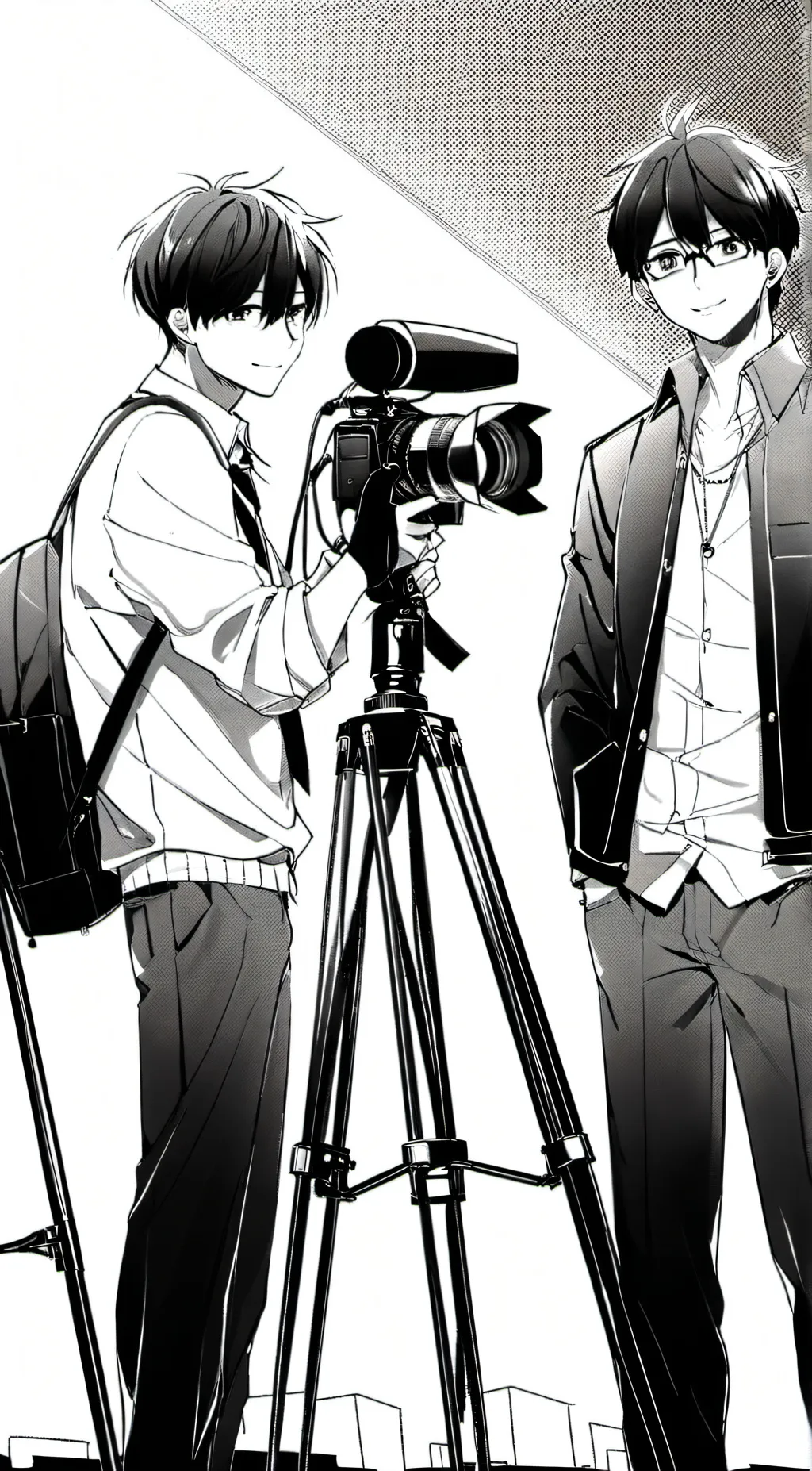 ai character: TV man background