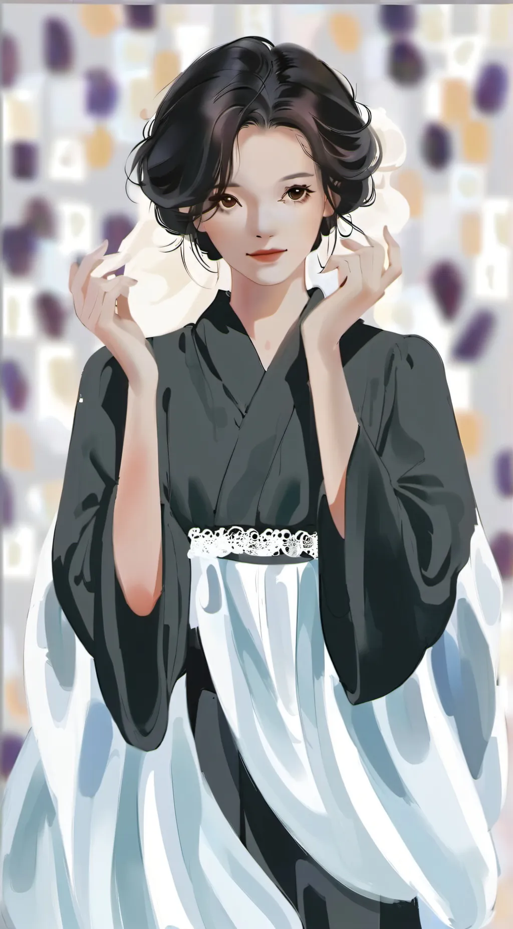 ai character: Miku background