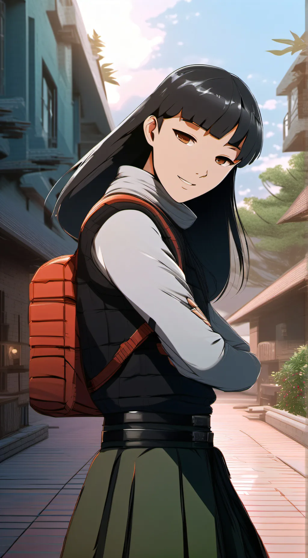 ai character: Yukiko  background