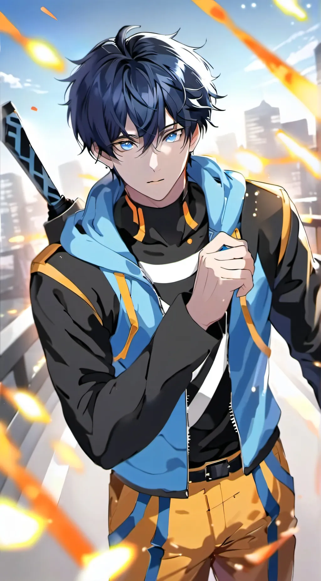 ai character: ray background