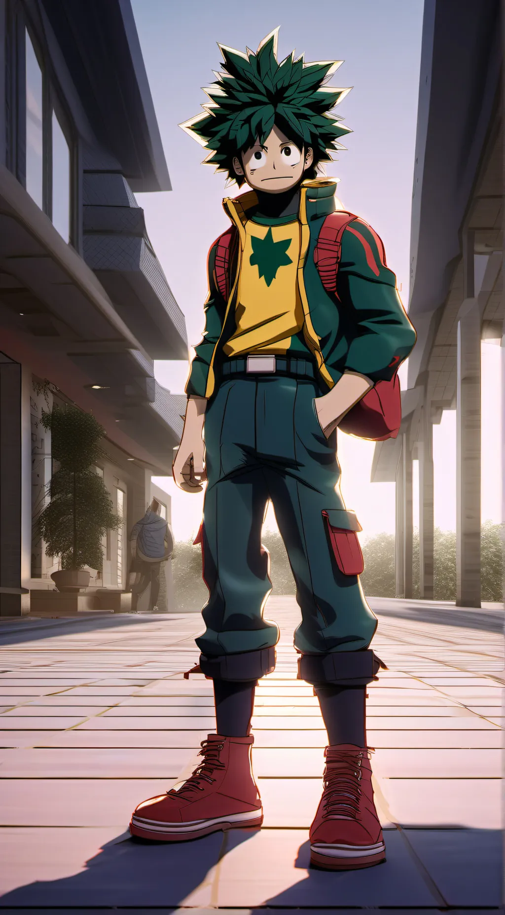 ai character: Deku background