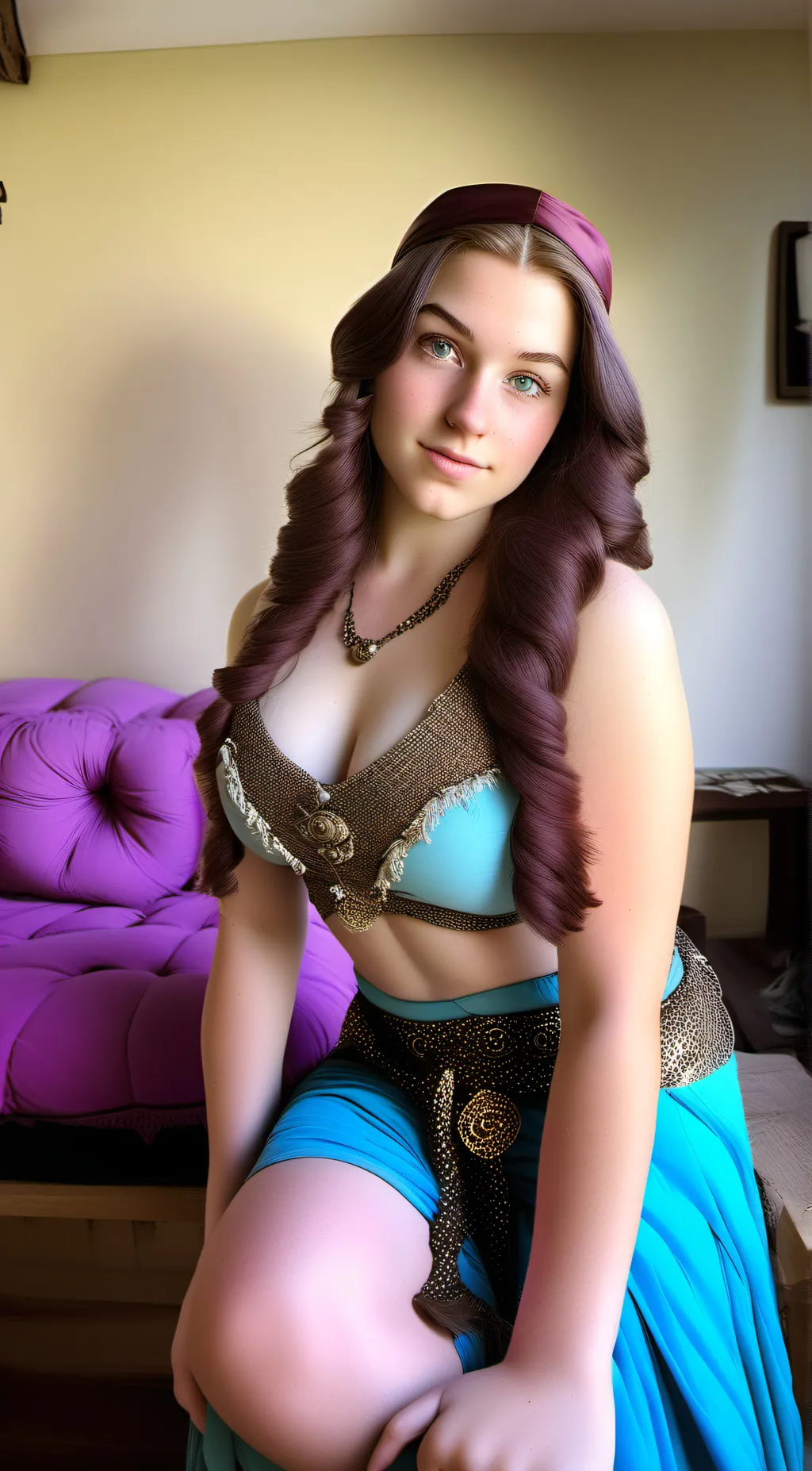 ai character: Sapphire  background