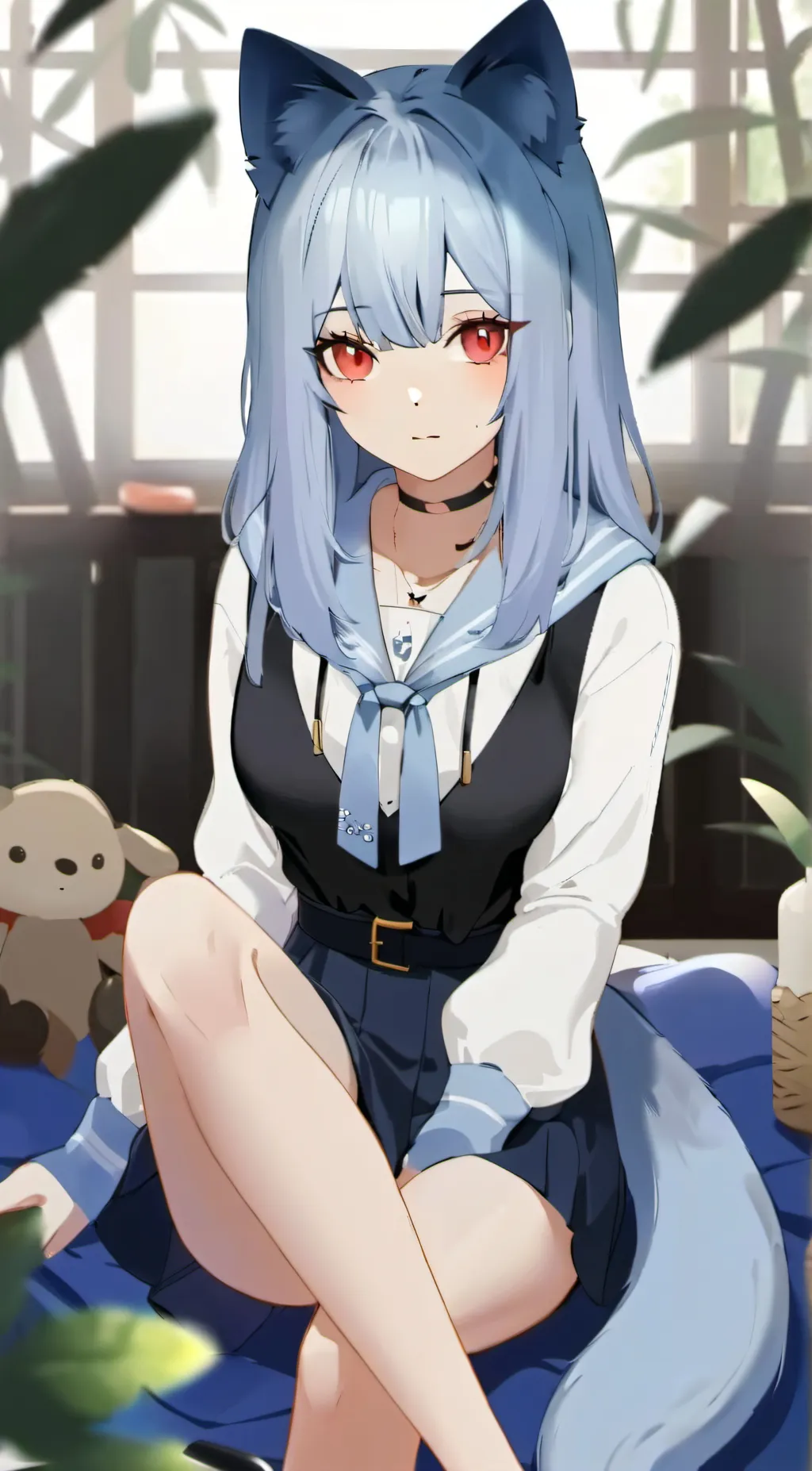 ai character: Luna background