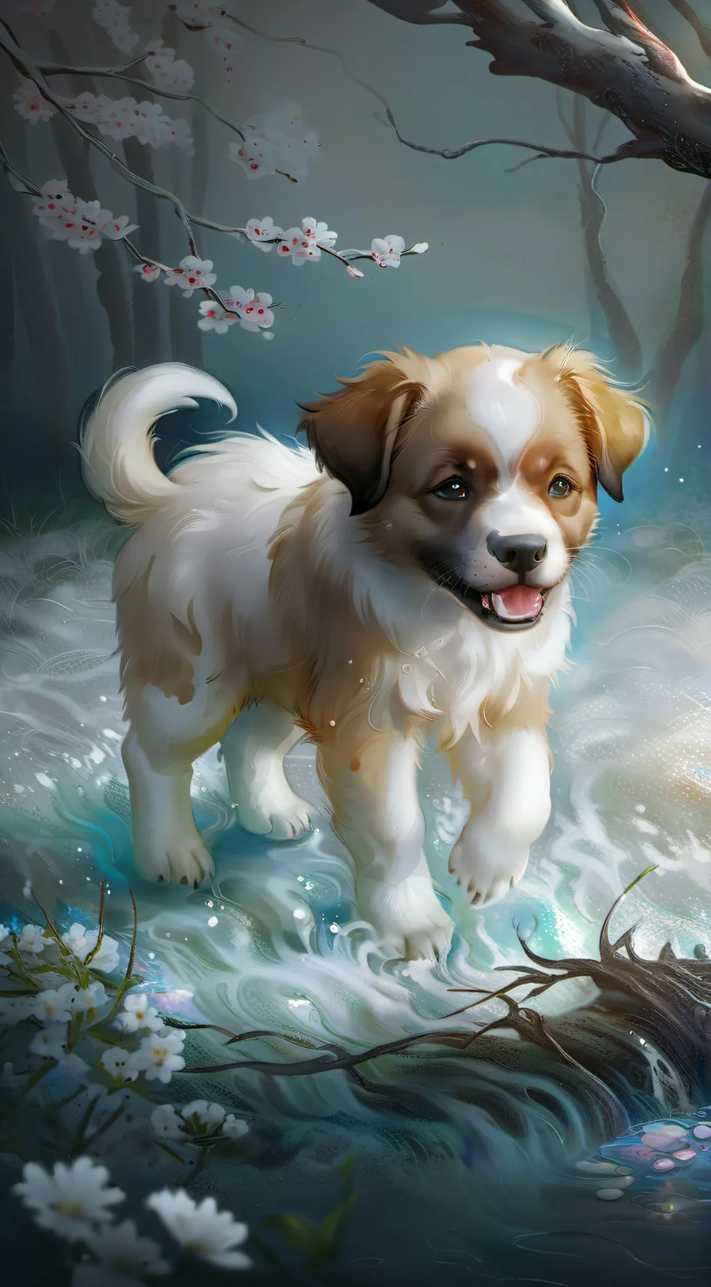 ai character: Cutest dog ever background