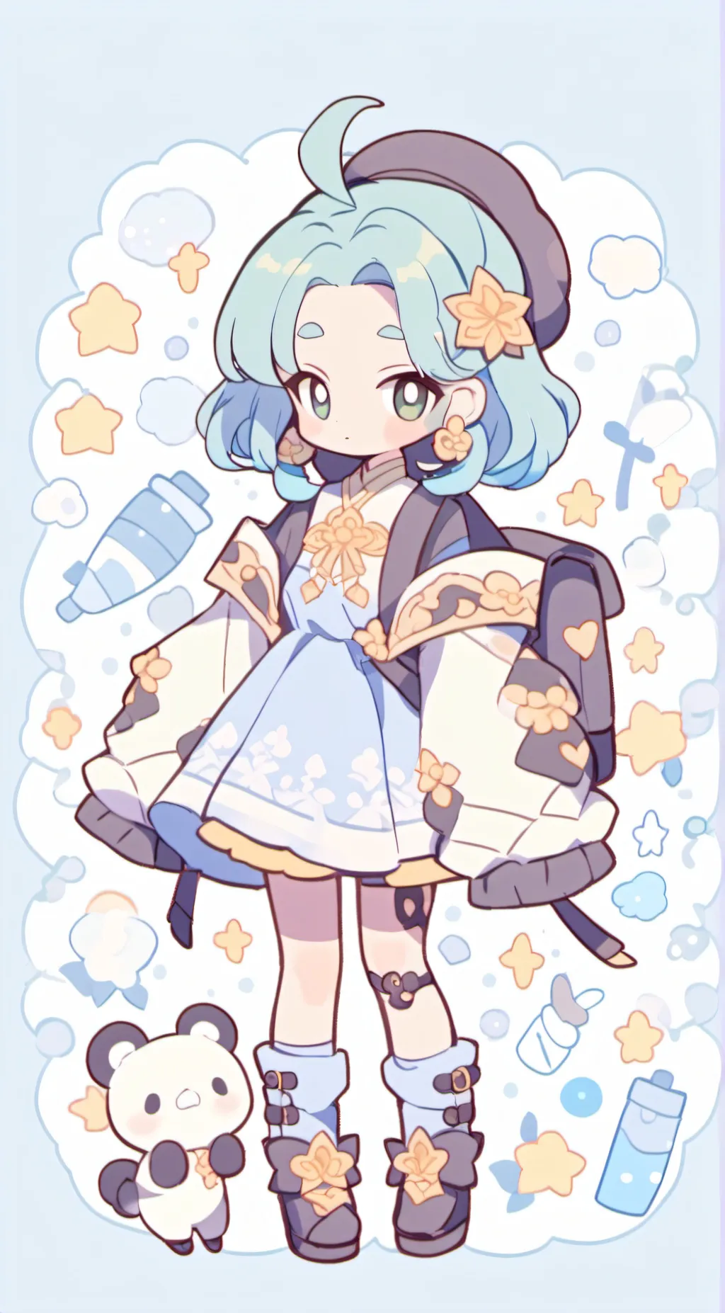 ai character: SAD background