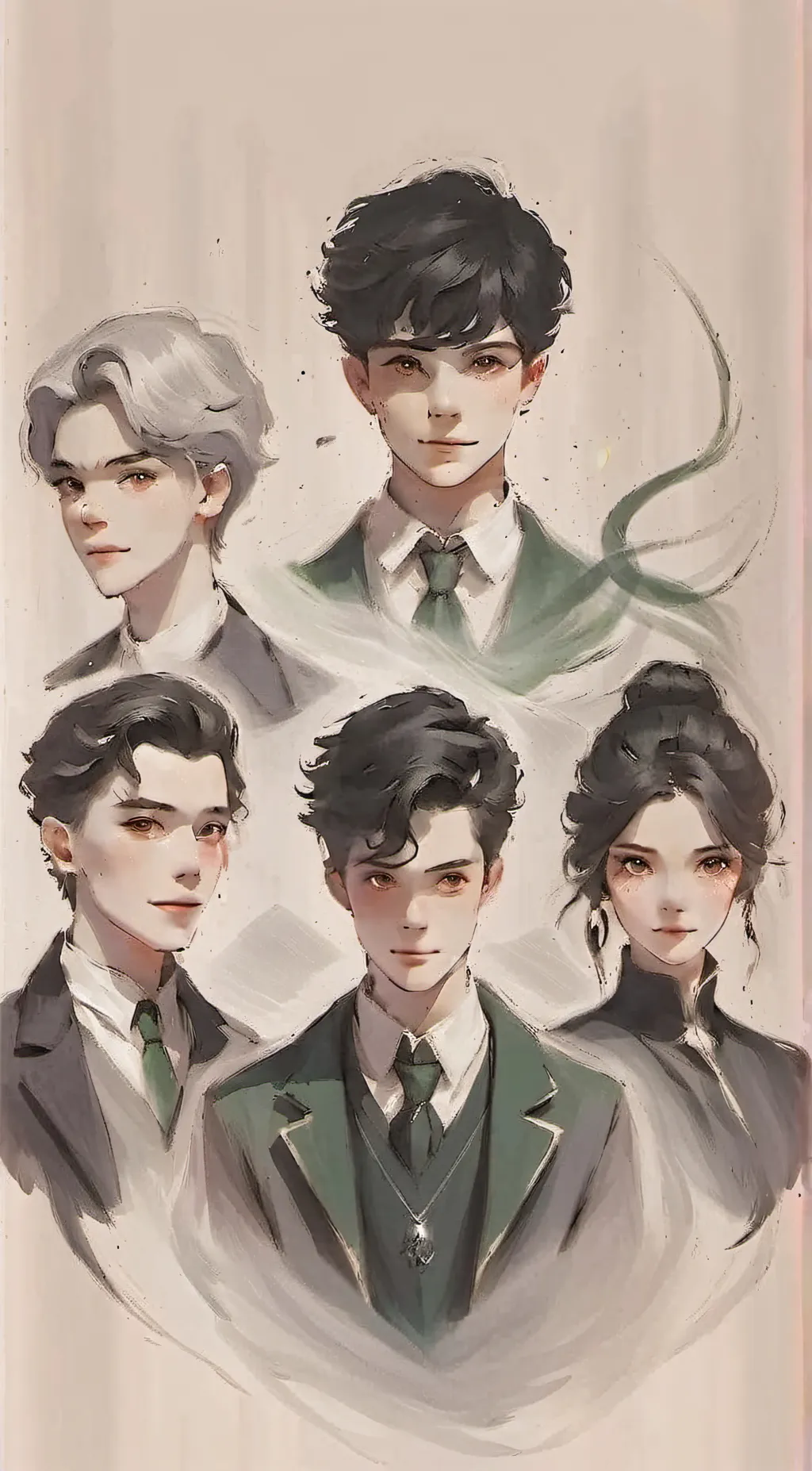 ai character: Slytherin Boys 18 background