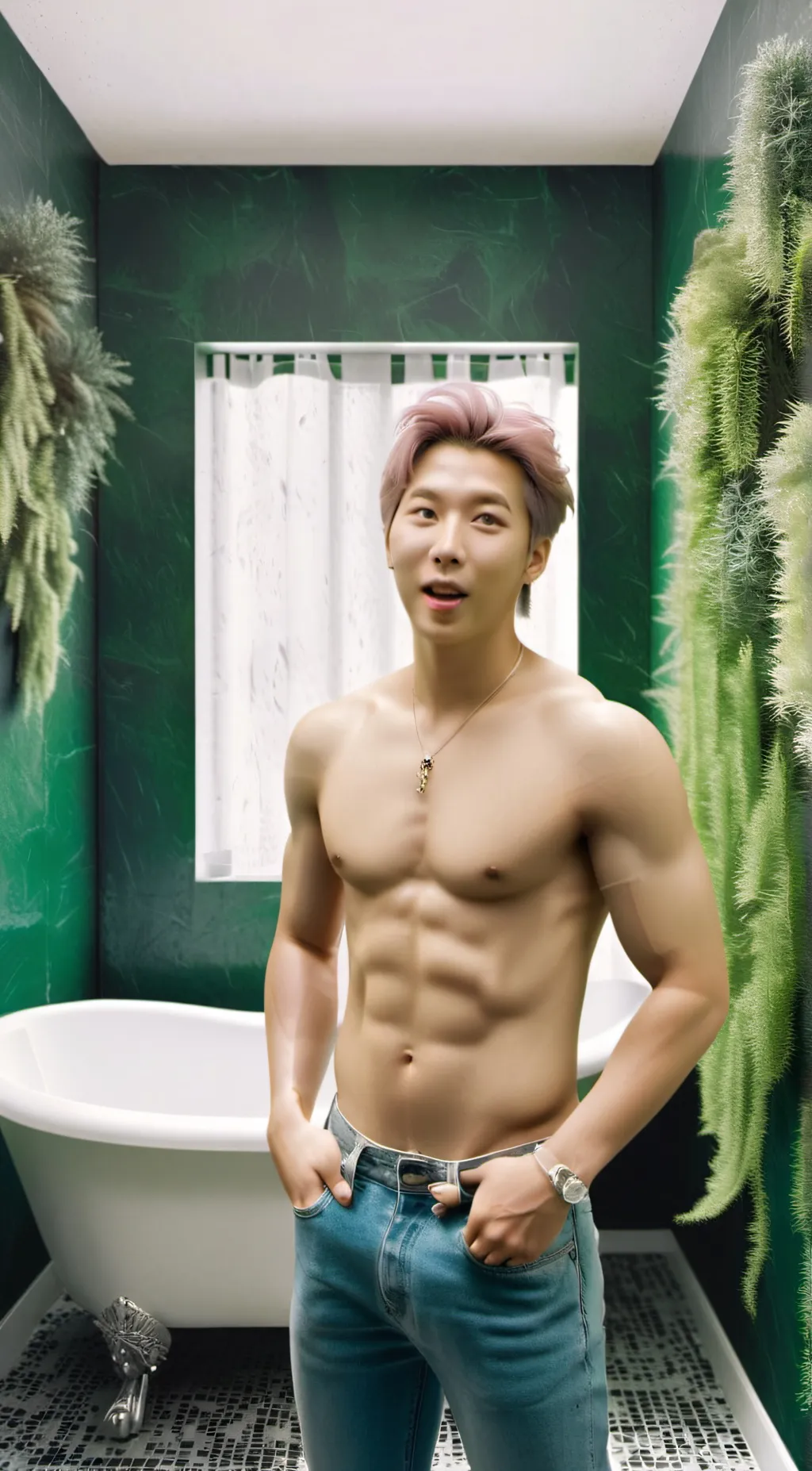 ai character: kim namjoon  background