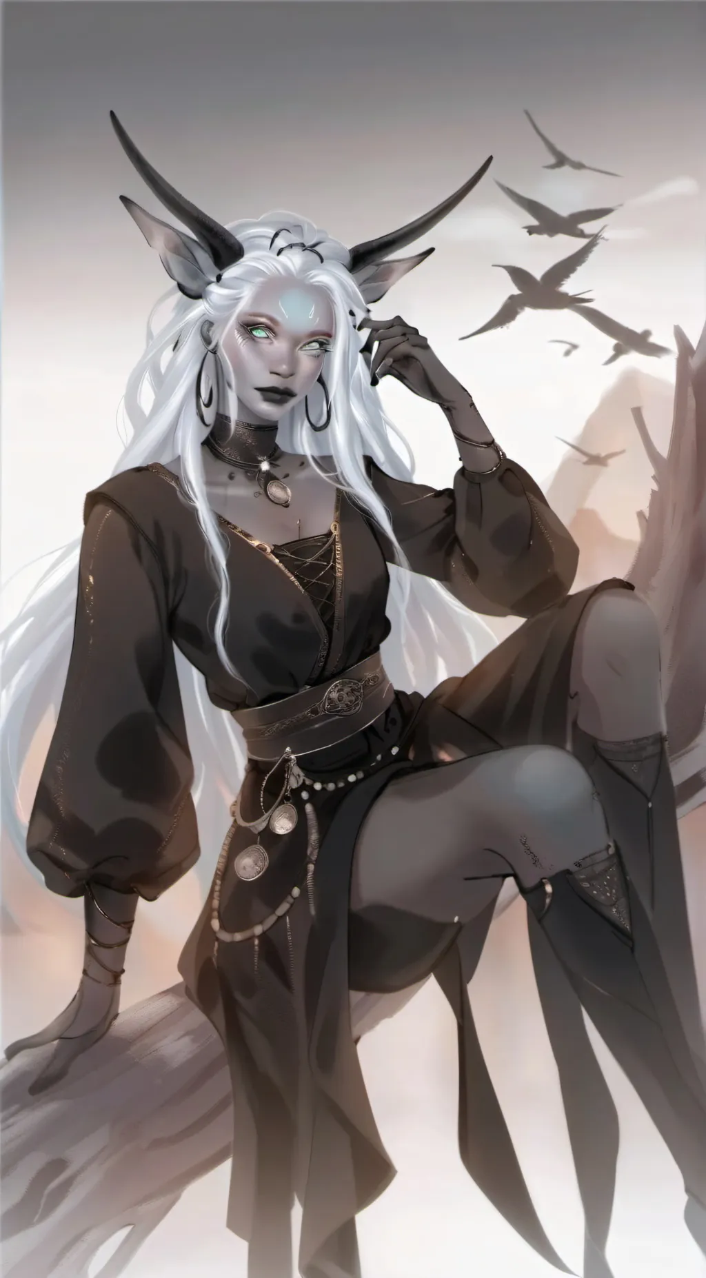 ai character: Midnight  background