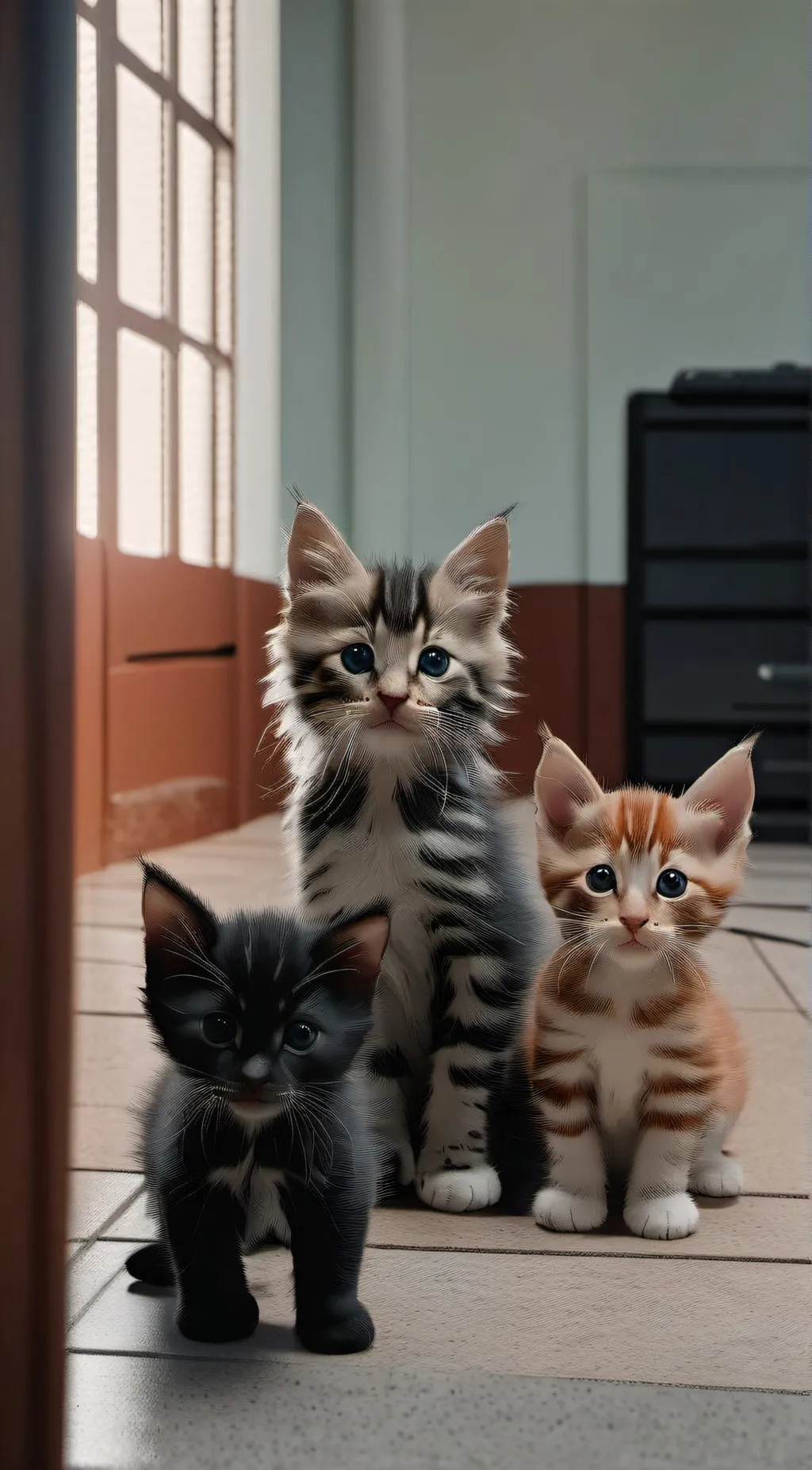 ai character: kittens background