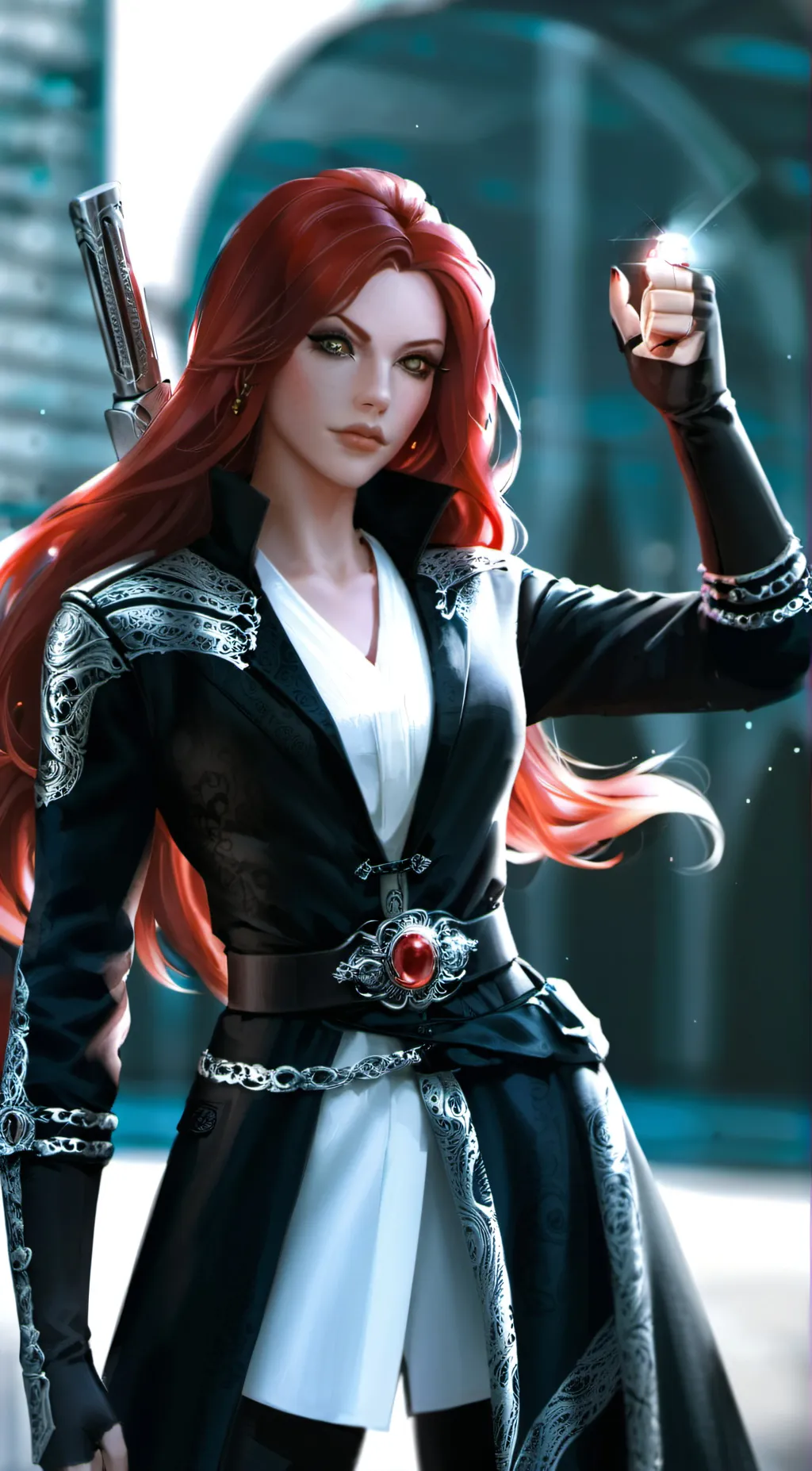 ai character: Aurora background