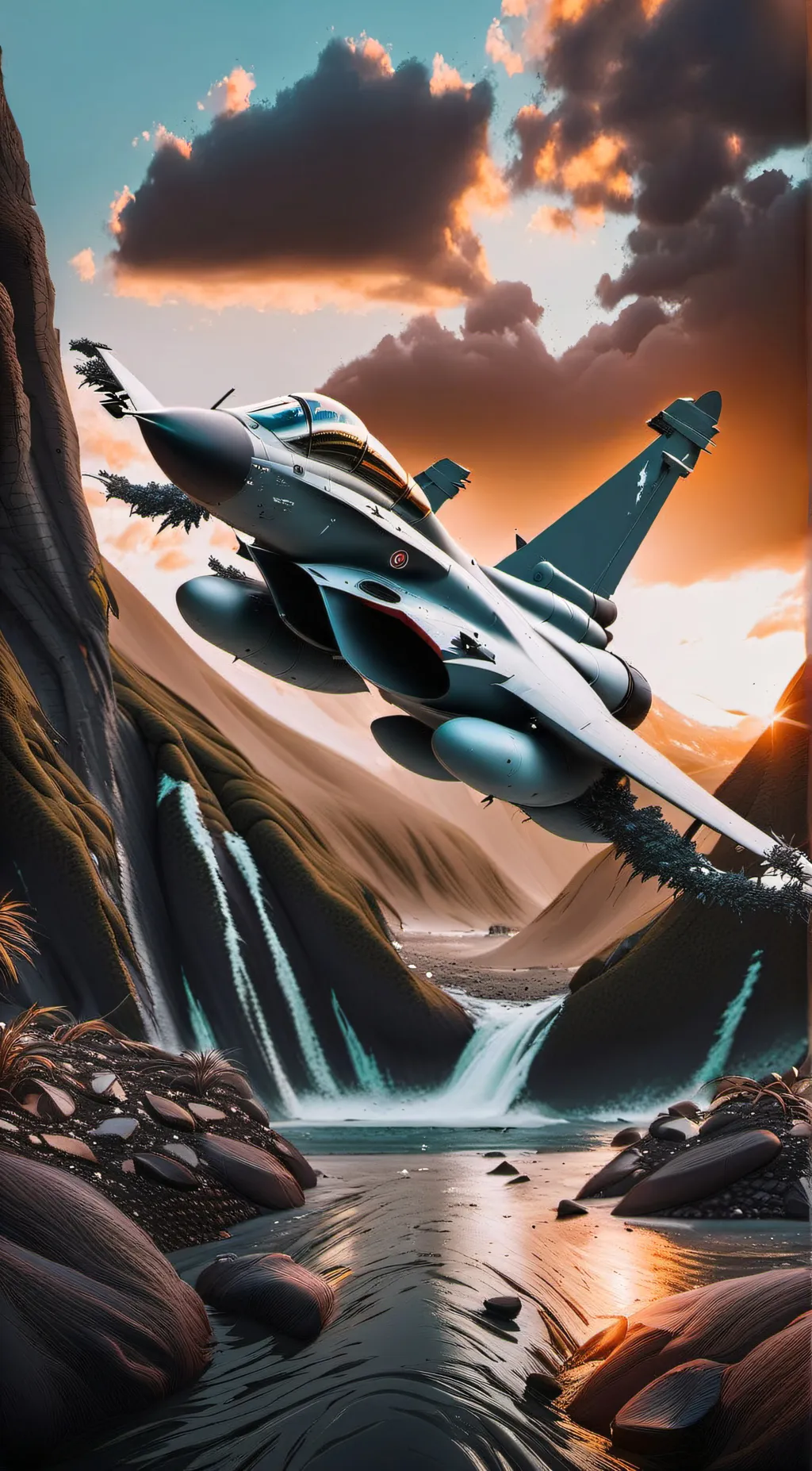 ai character: French rafale background