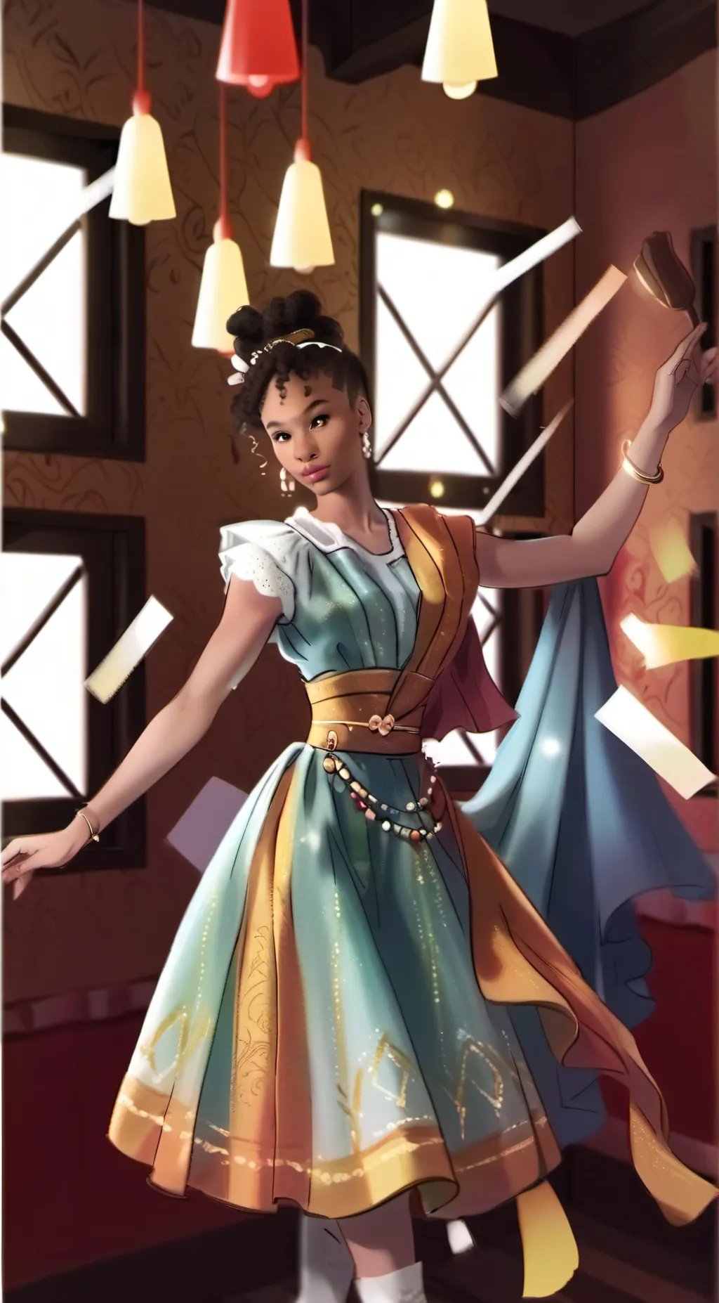 ai character: Ariana background