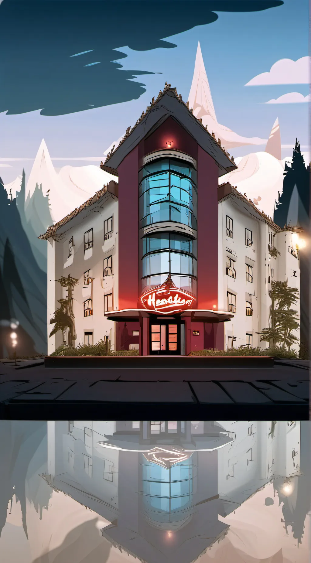 ai character: Hazbin hotel. background