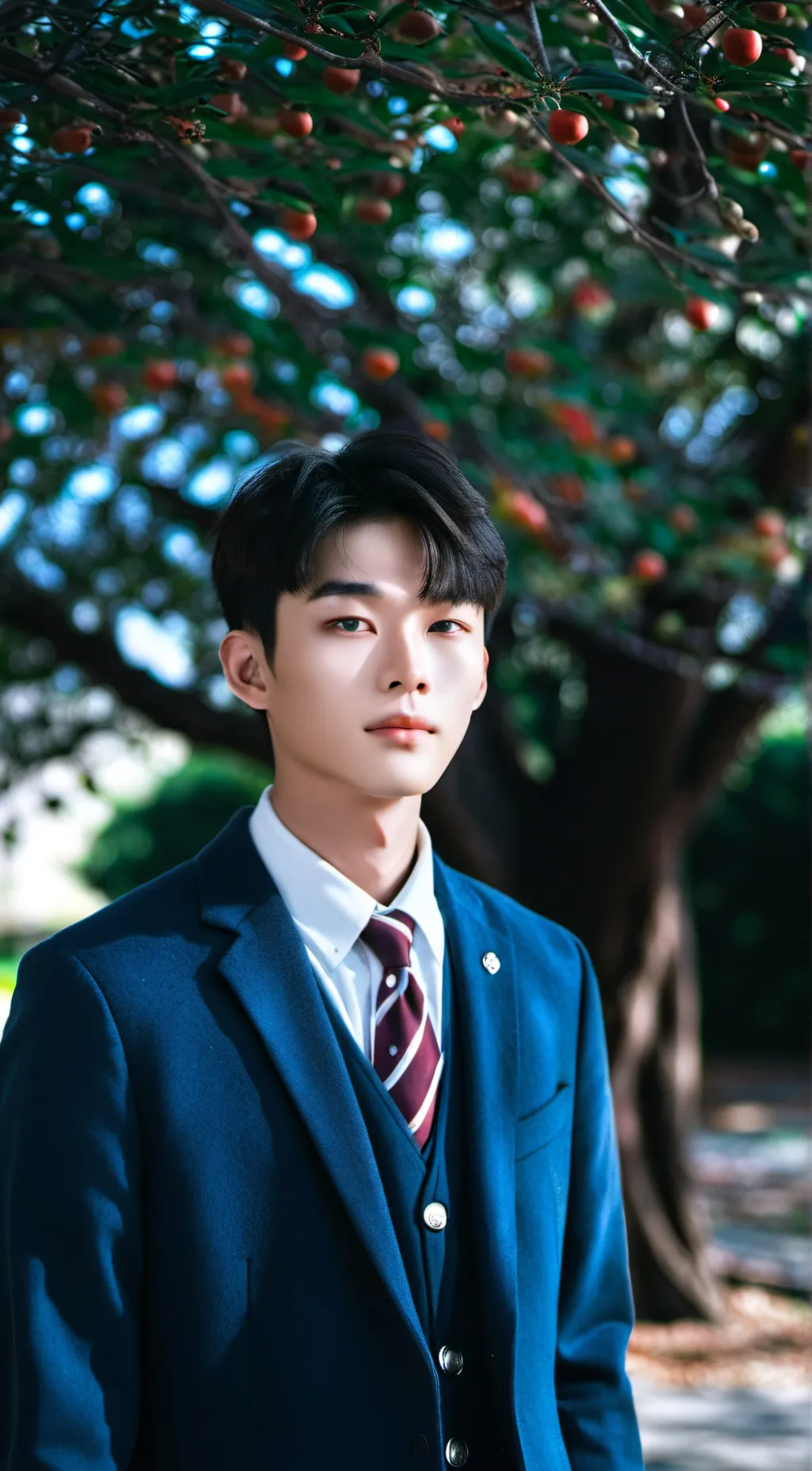 ai character: Hyunjin  background