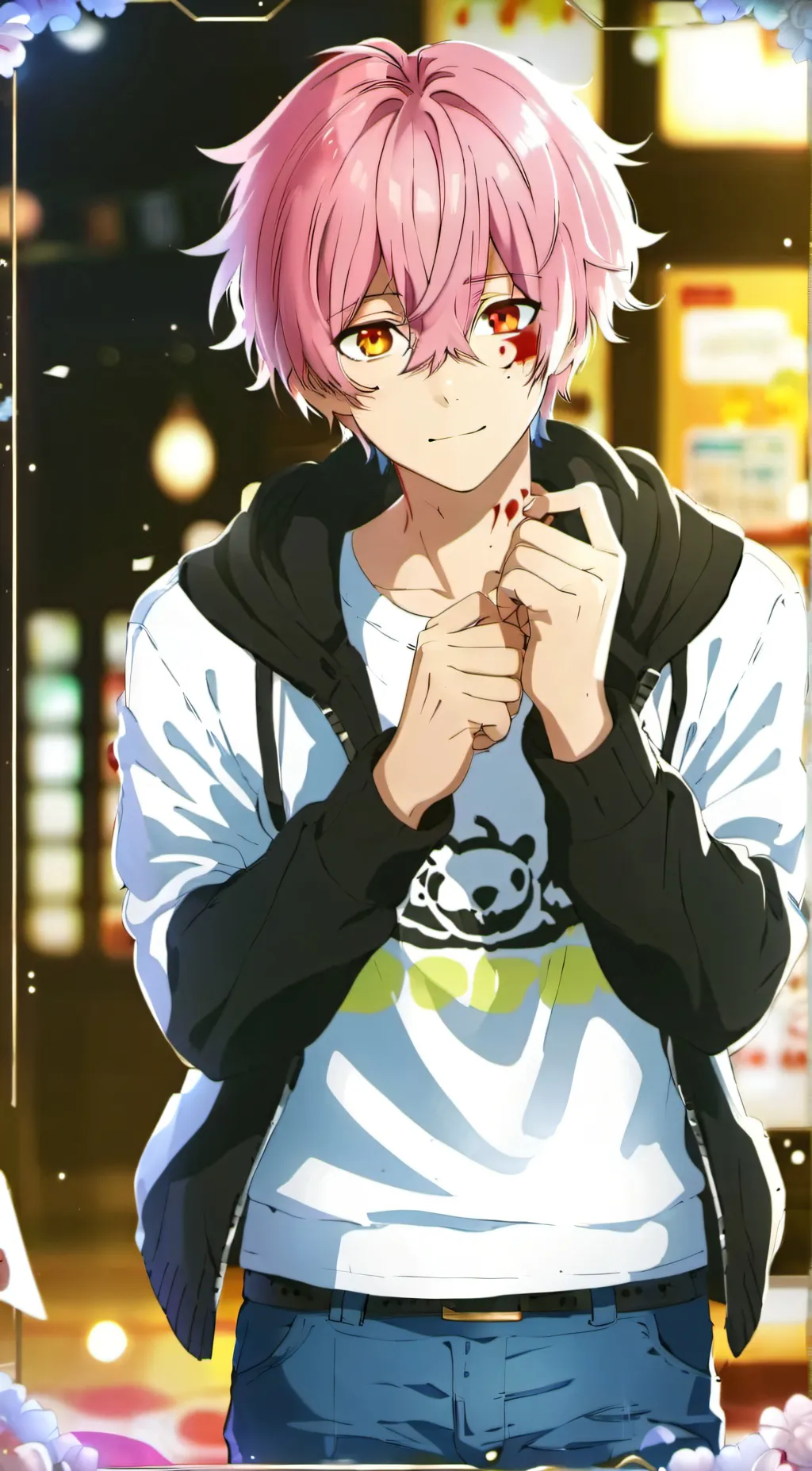 ai character: Mha party  background