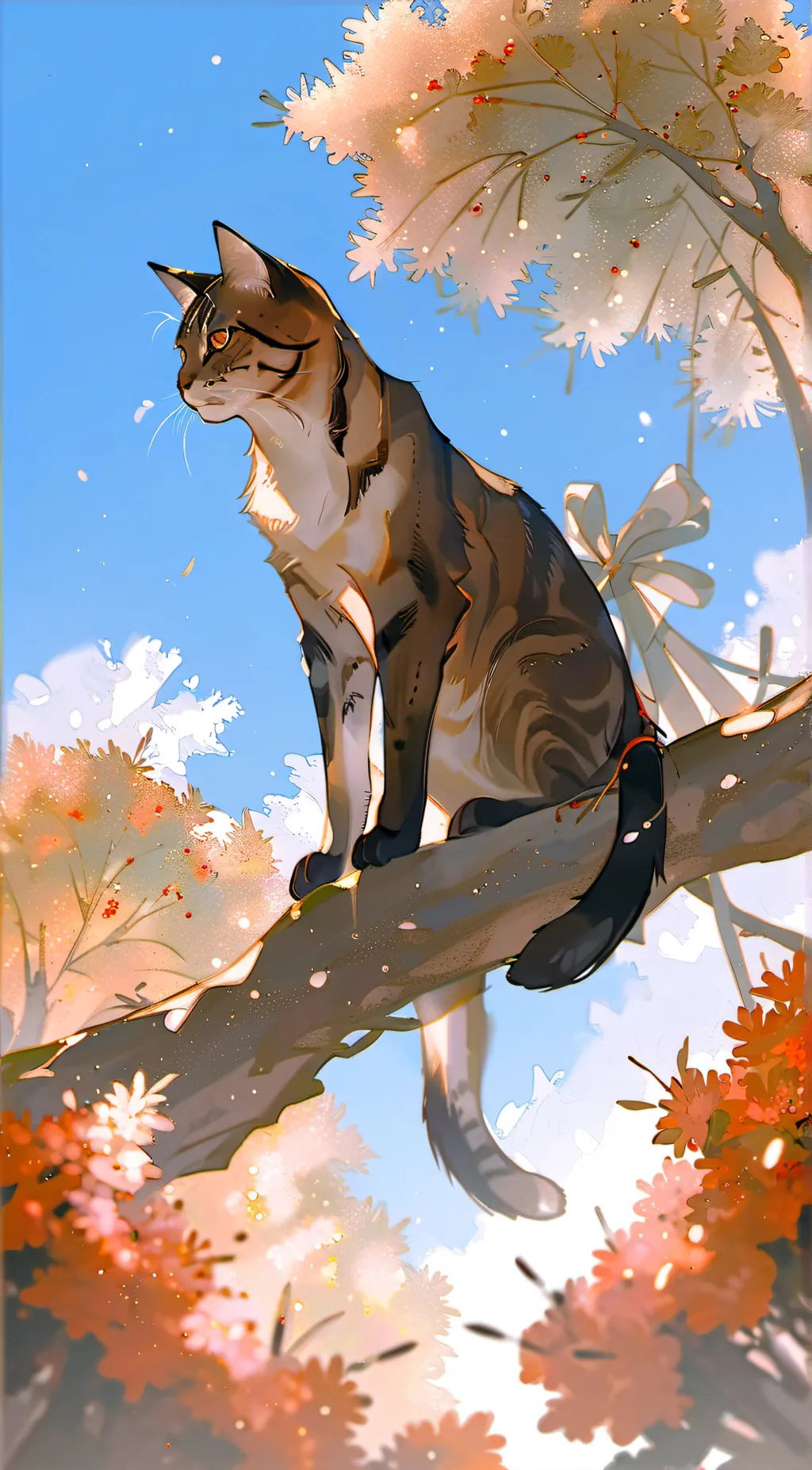 ai character: Alestors cat background