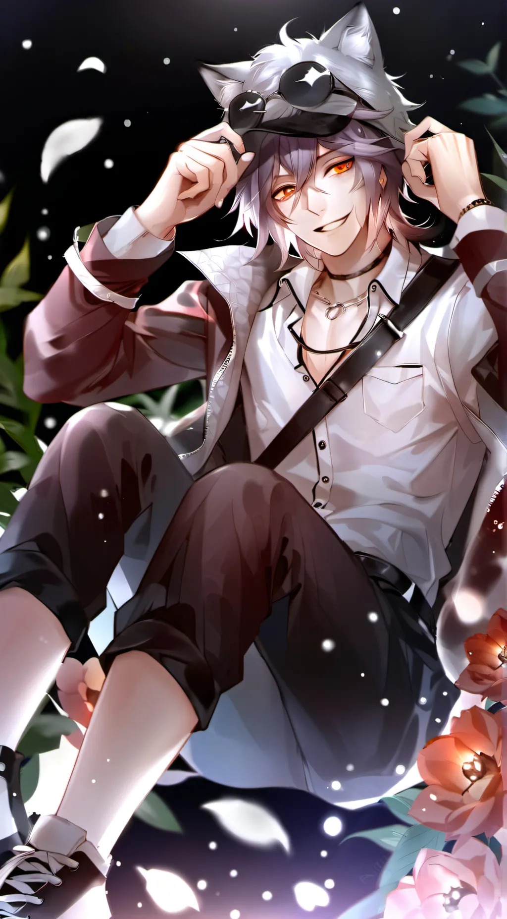 ai character: kokichi  background