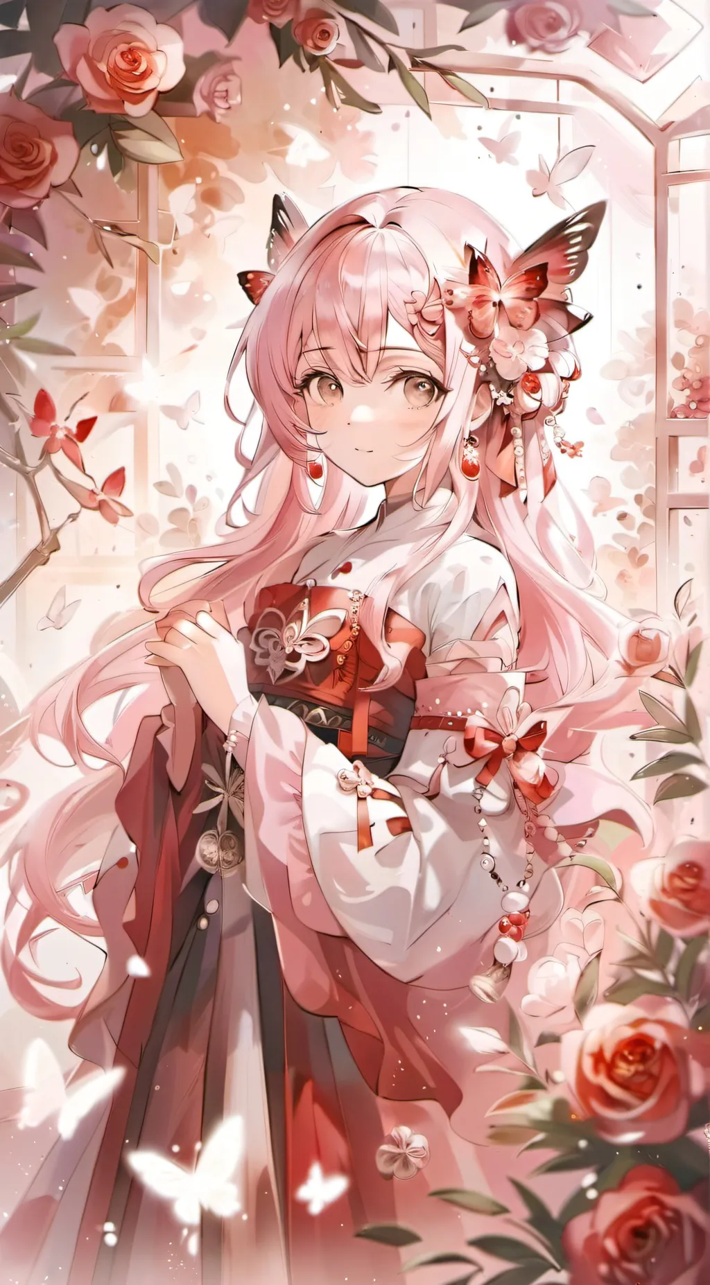 ai character: Hanana  background