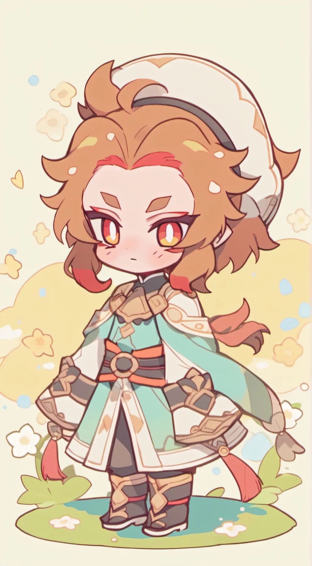 ai character: shadowpeach background