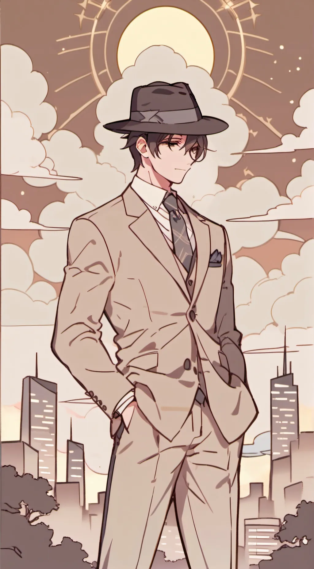 ai character: Mark background