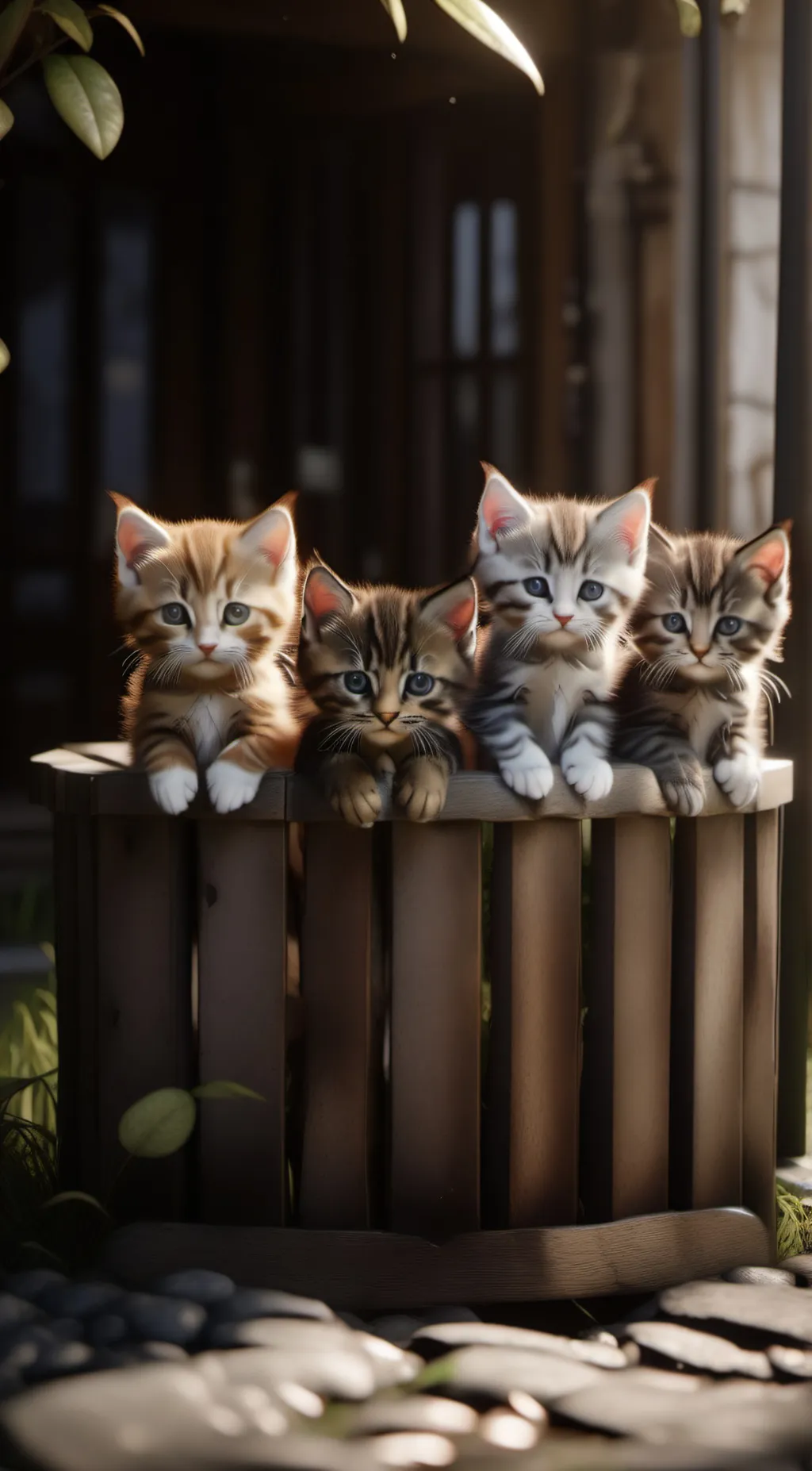 ai character: kitten siblings background