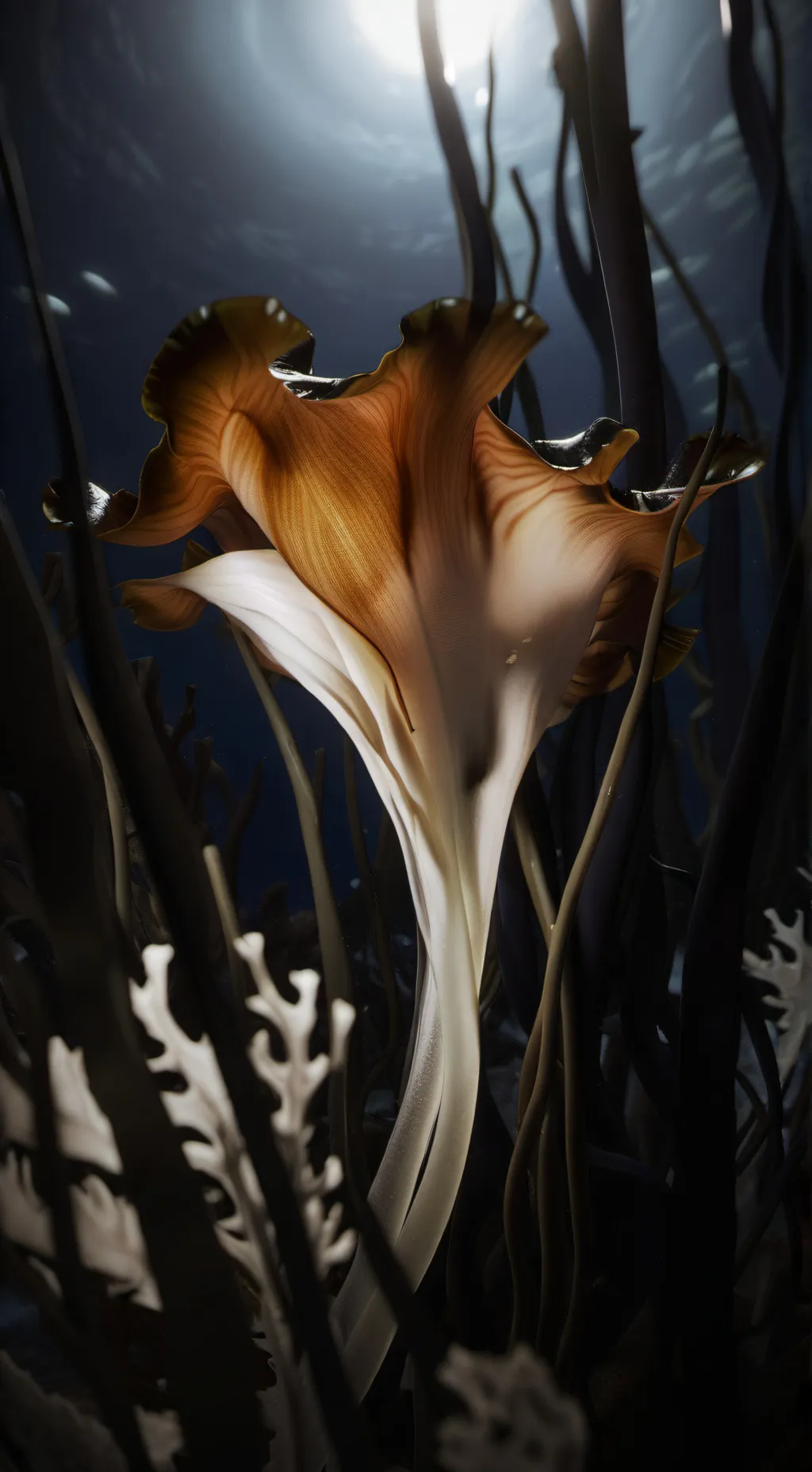 ai character: seaweed  background