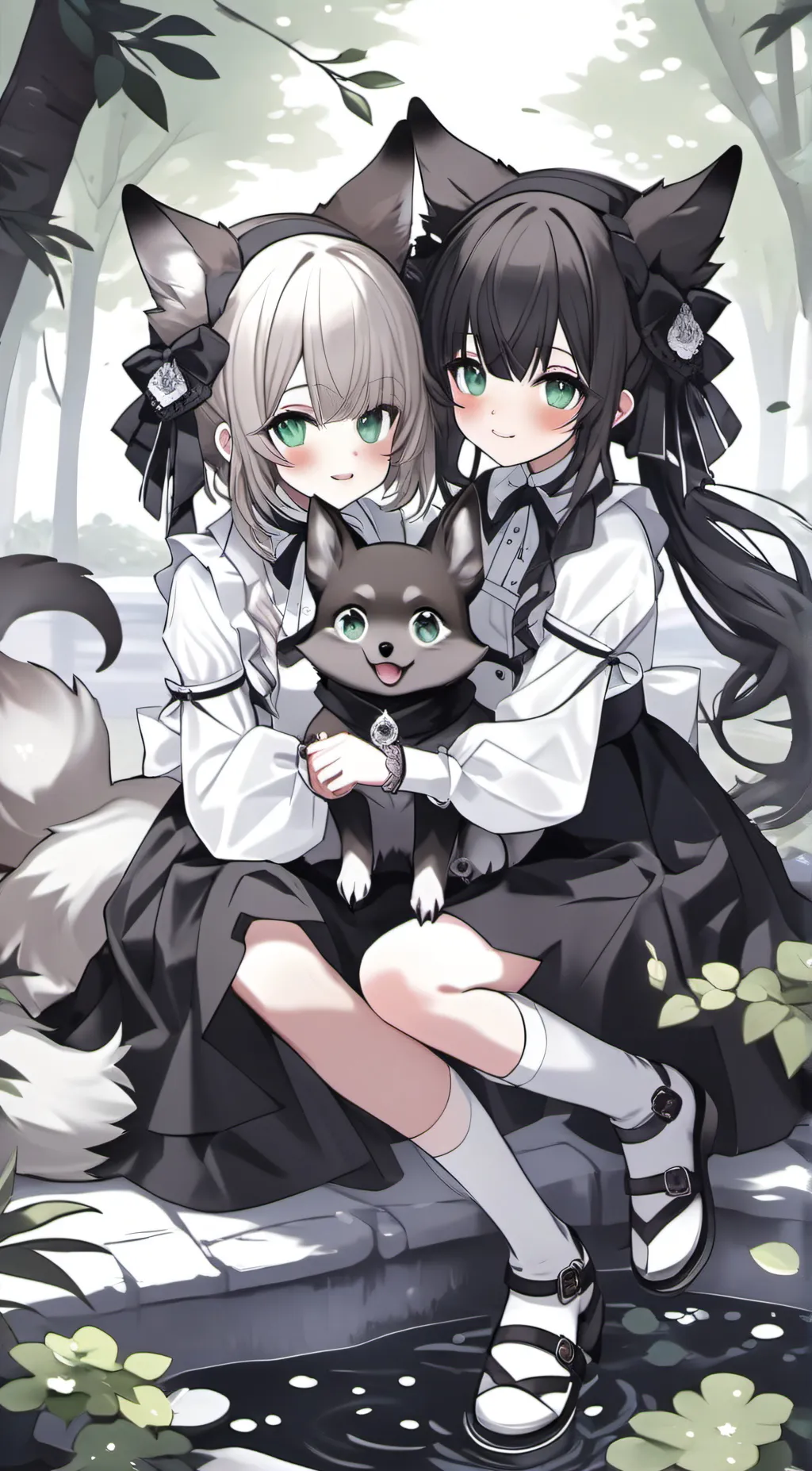 ai character: Amy and Mira background