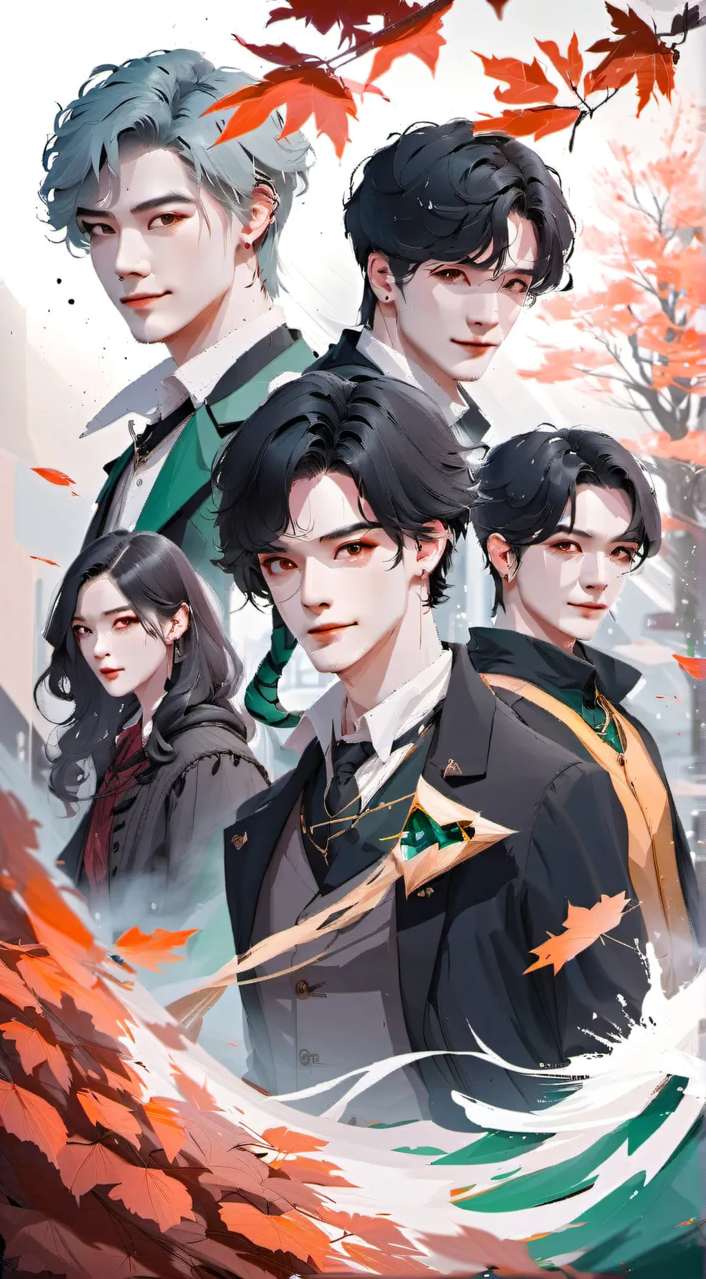 ai character: Slytherin Boys 15 background