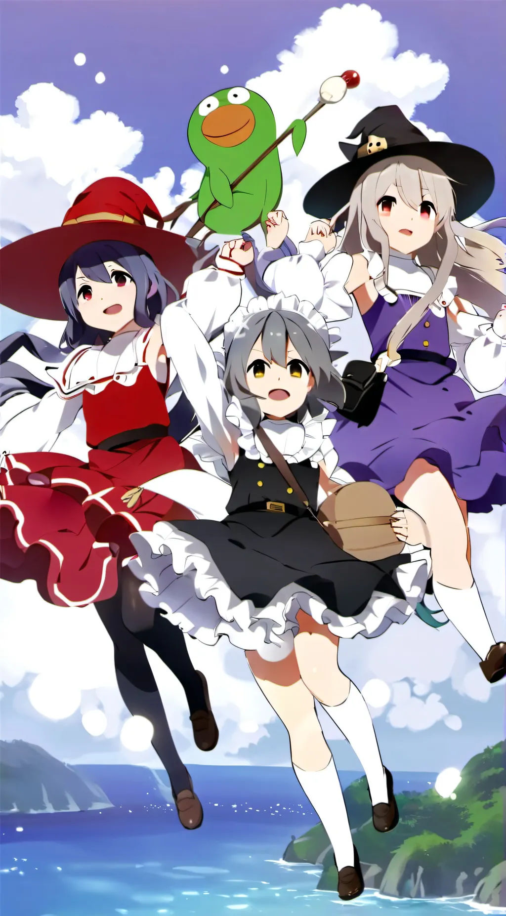 ai character: Violet background