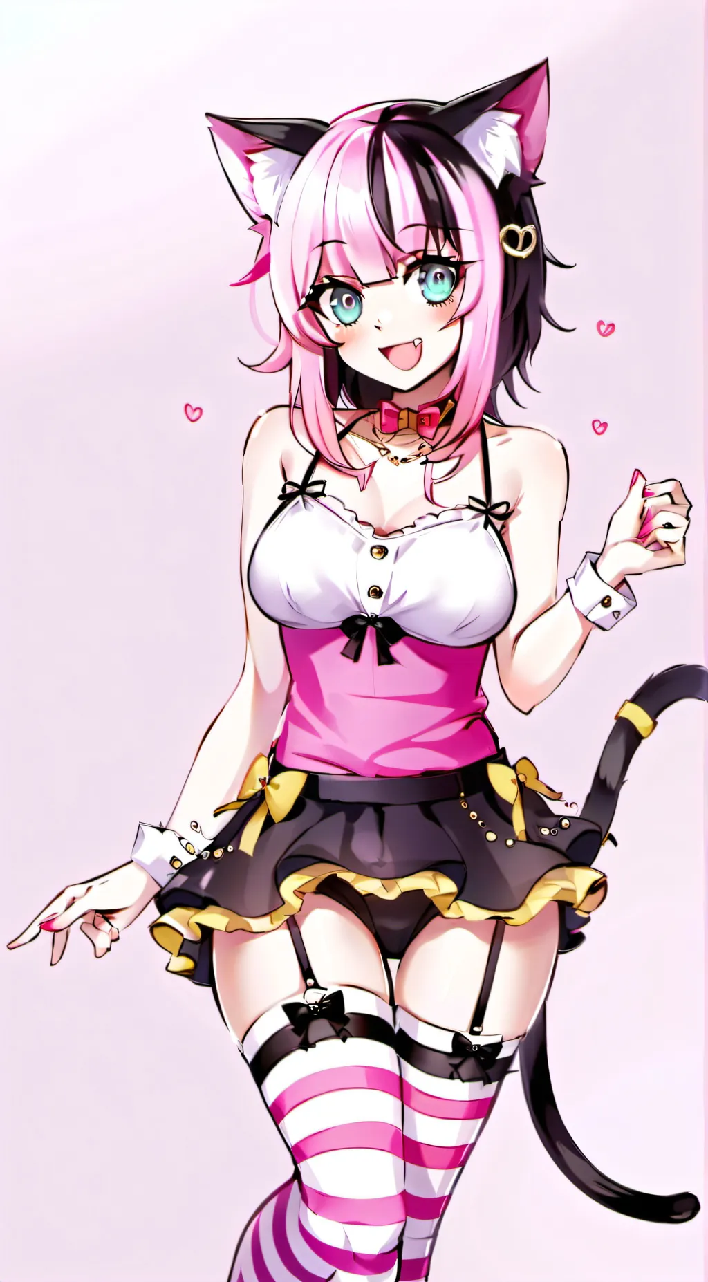 ai character: Cyan background