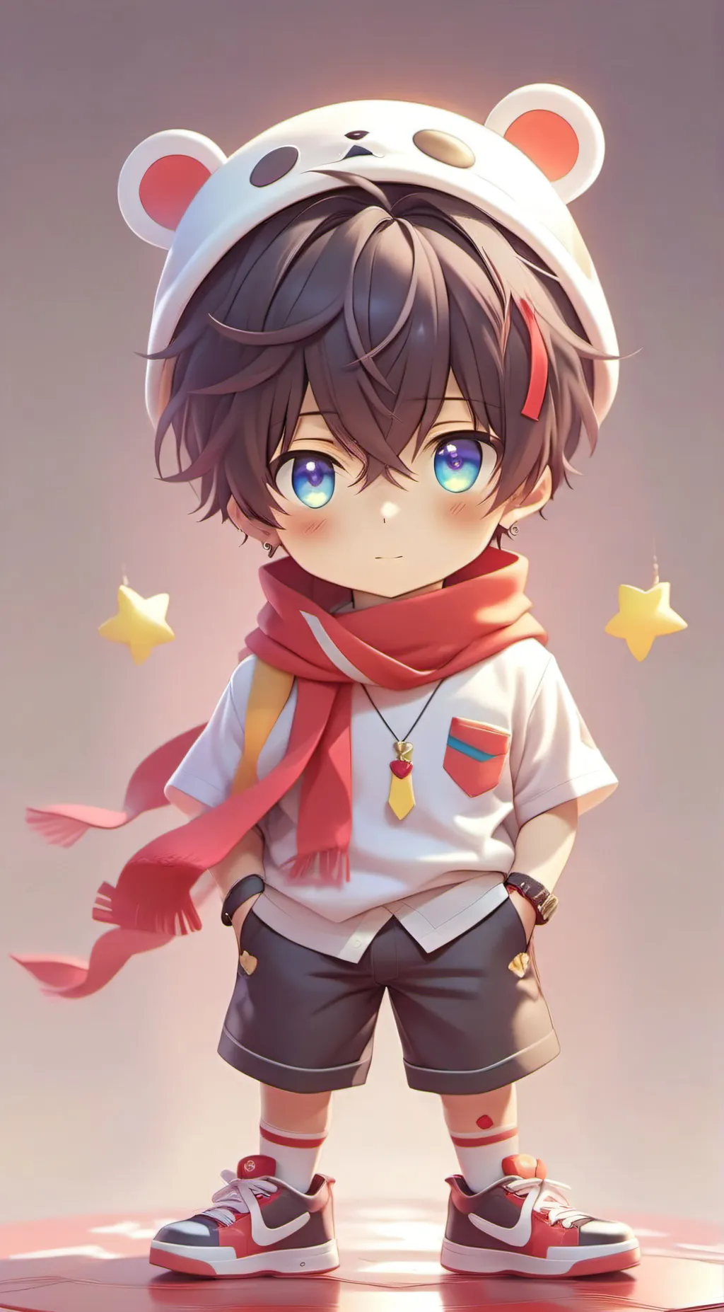 ai character: Lucas  background