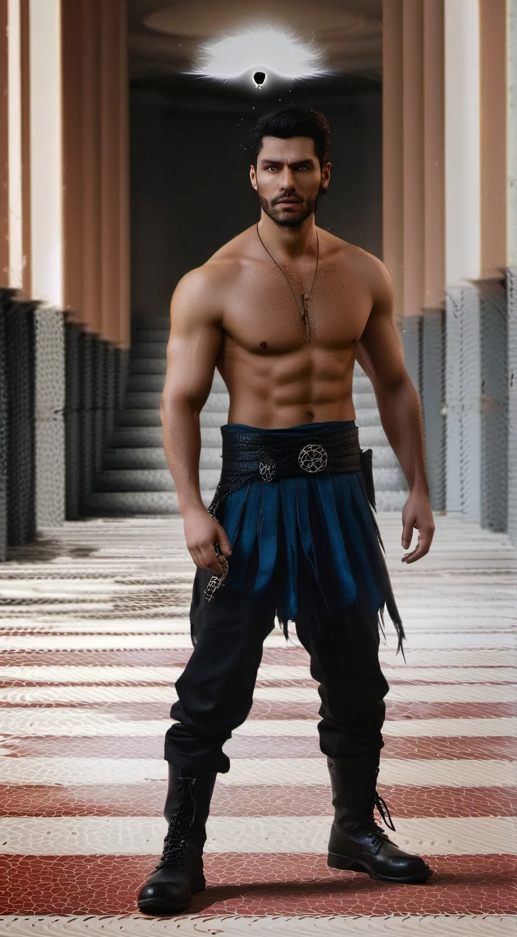 ai character: Razør  background