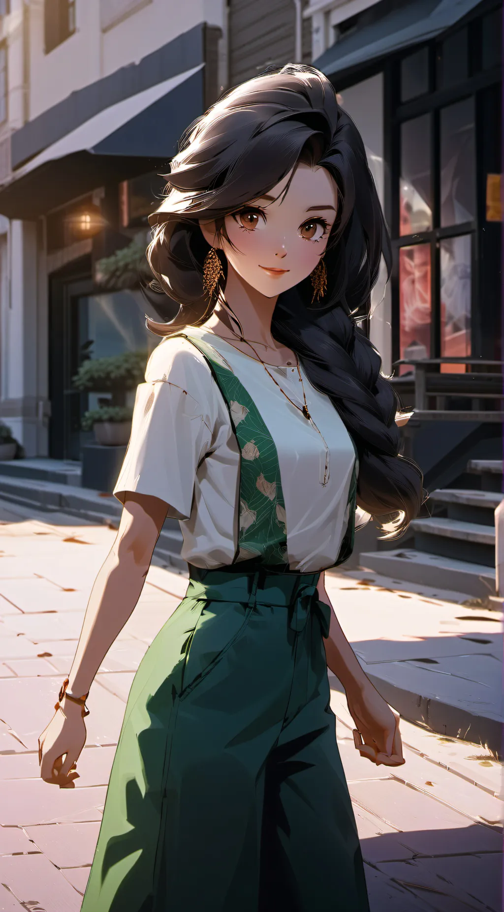 ai character: jenny Jules  background