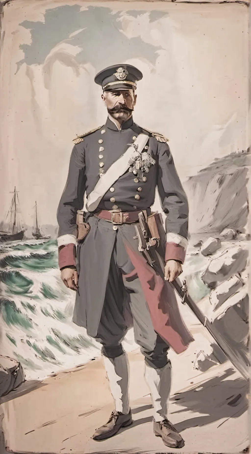 ai character: Kaiser Wilhelm II  background