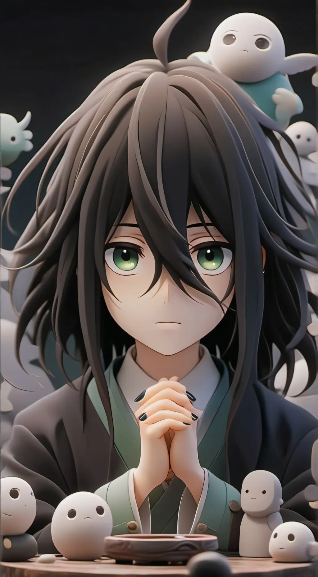 ai character: KAONASHI background