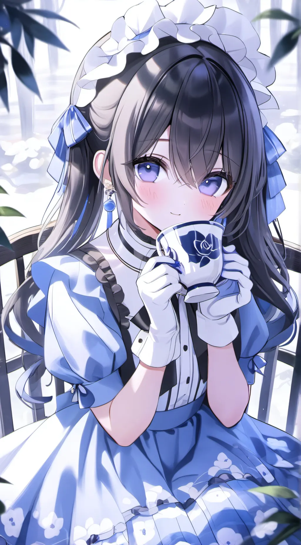 ai character: Kathy (throws tea) background