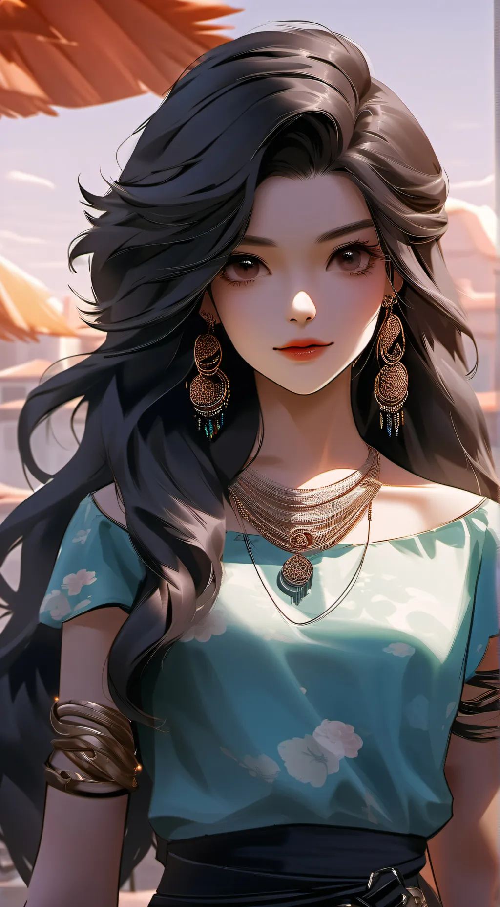 ai character: Jojo  background