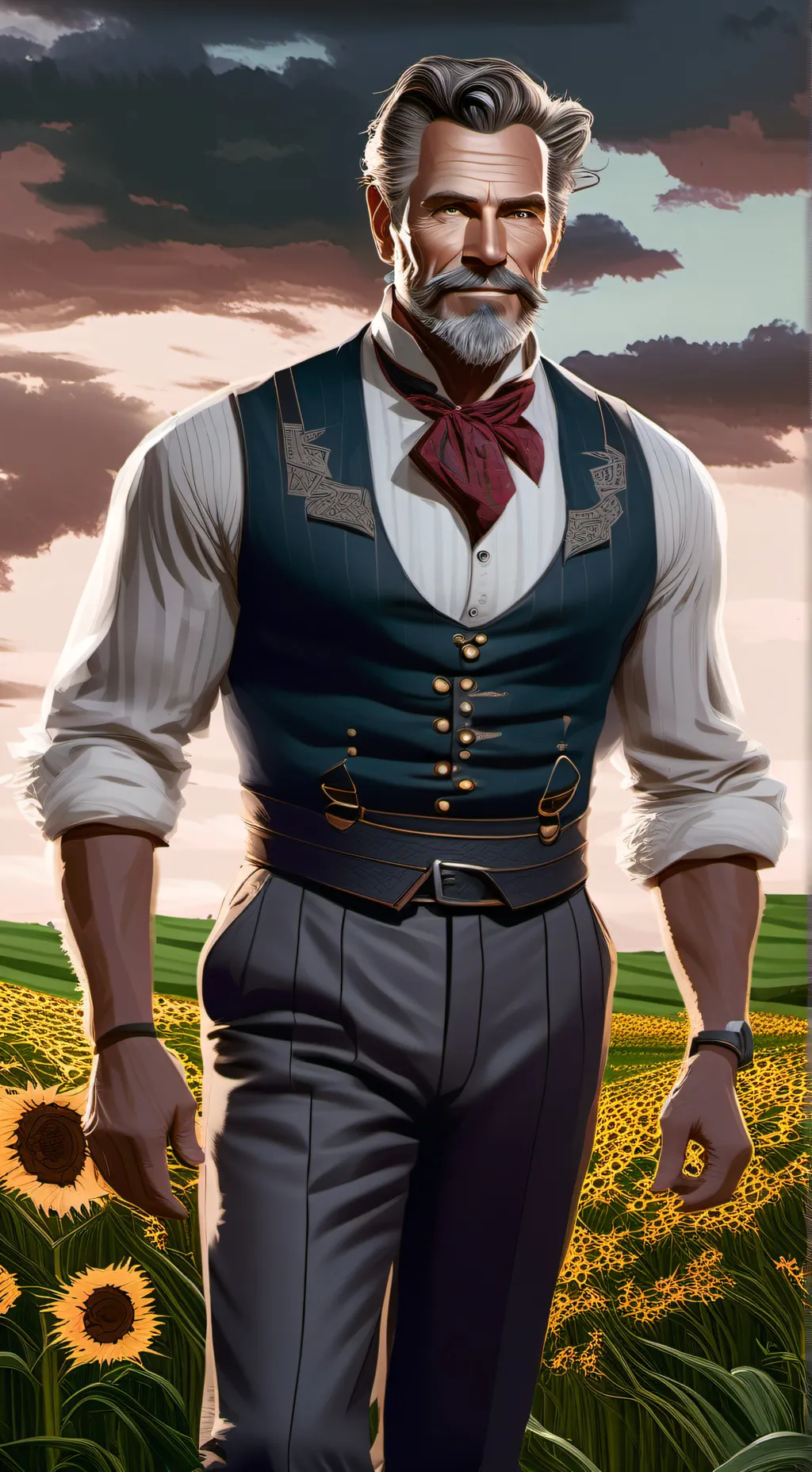 ai character: Uncle Henry  background