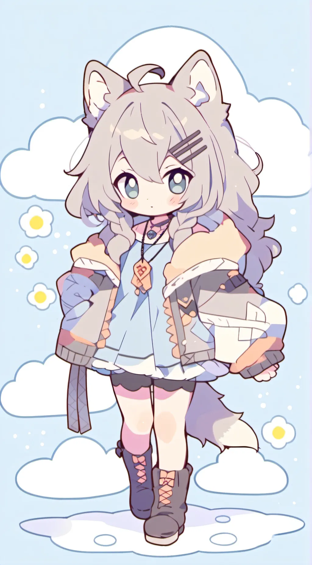 ai character: WoofyWolf background