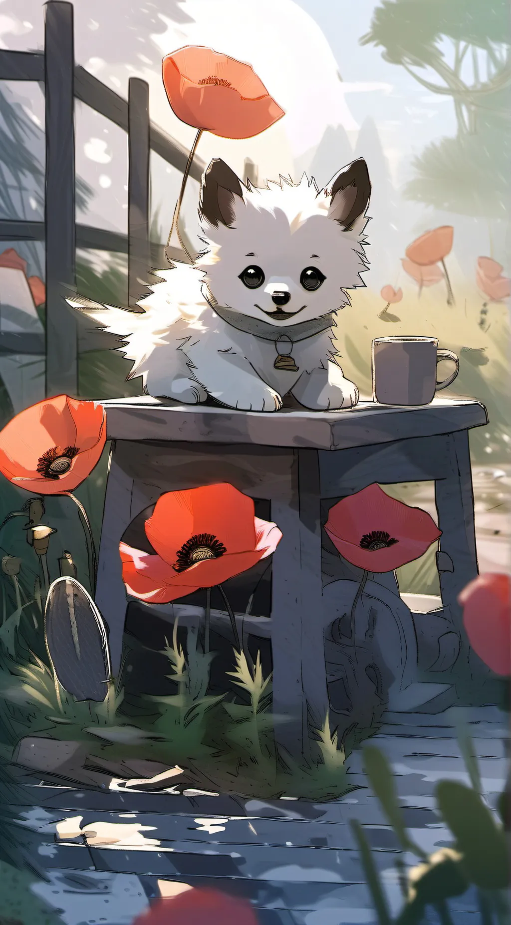 ai character: Poppy playtime  background