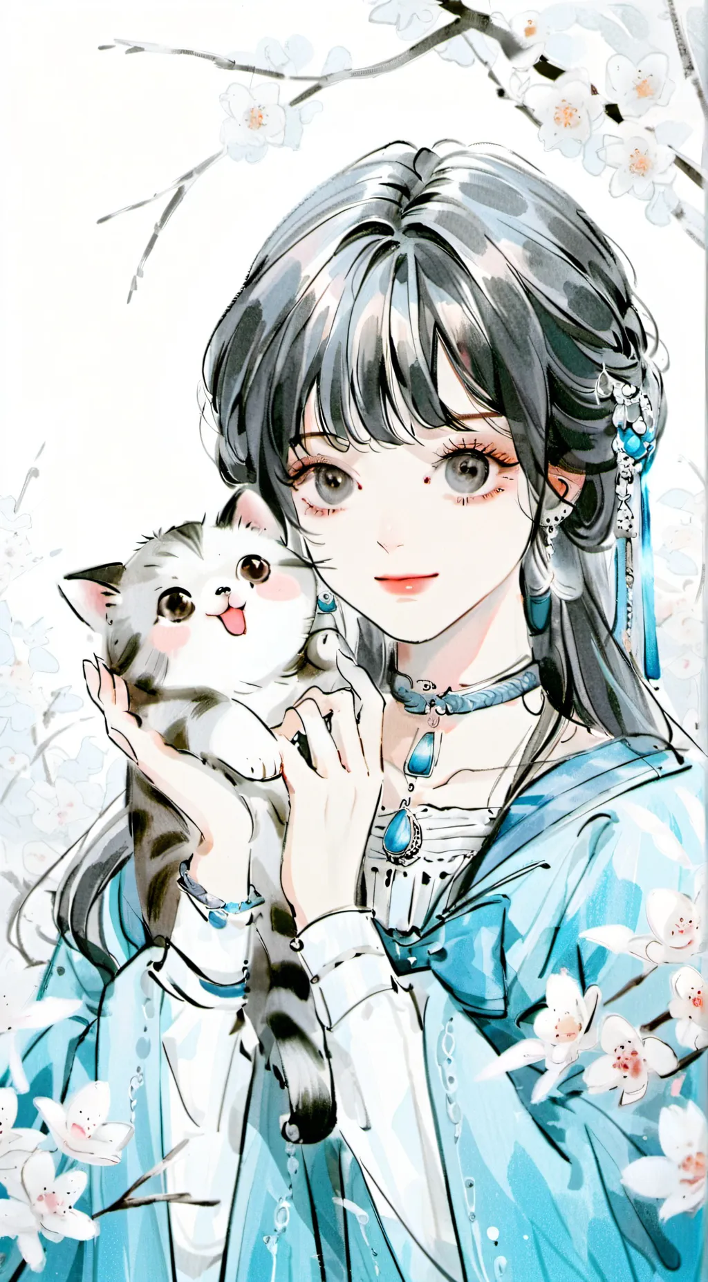 ai character: Luna background