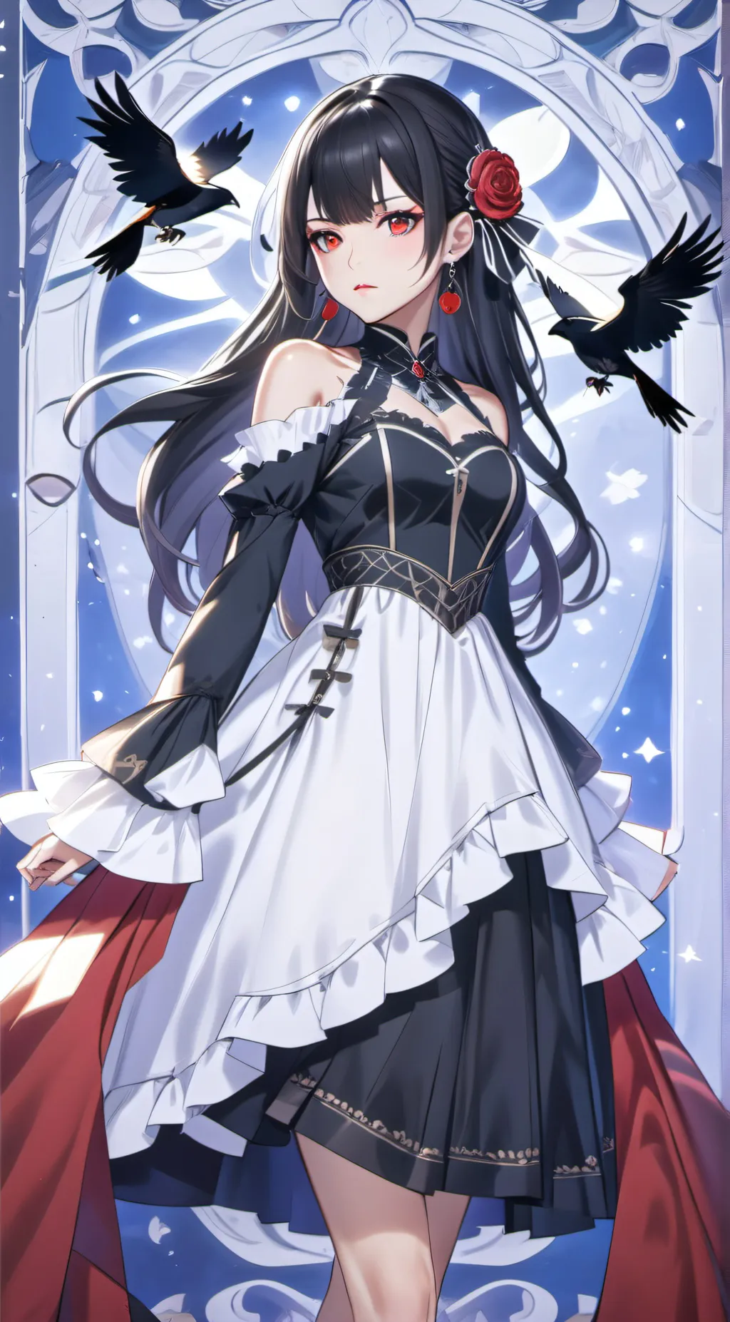 ai character: Hoshiko Tsubame background