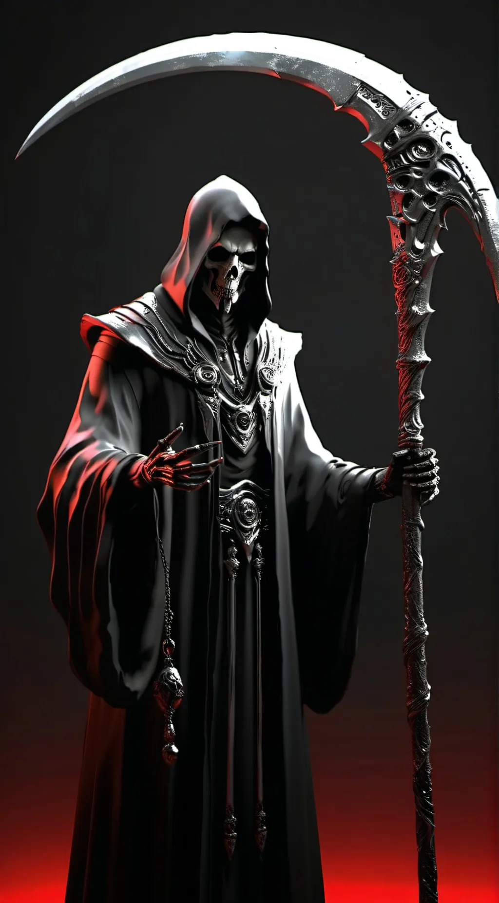 ai character: Death background