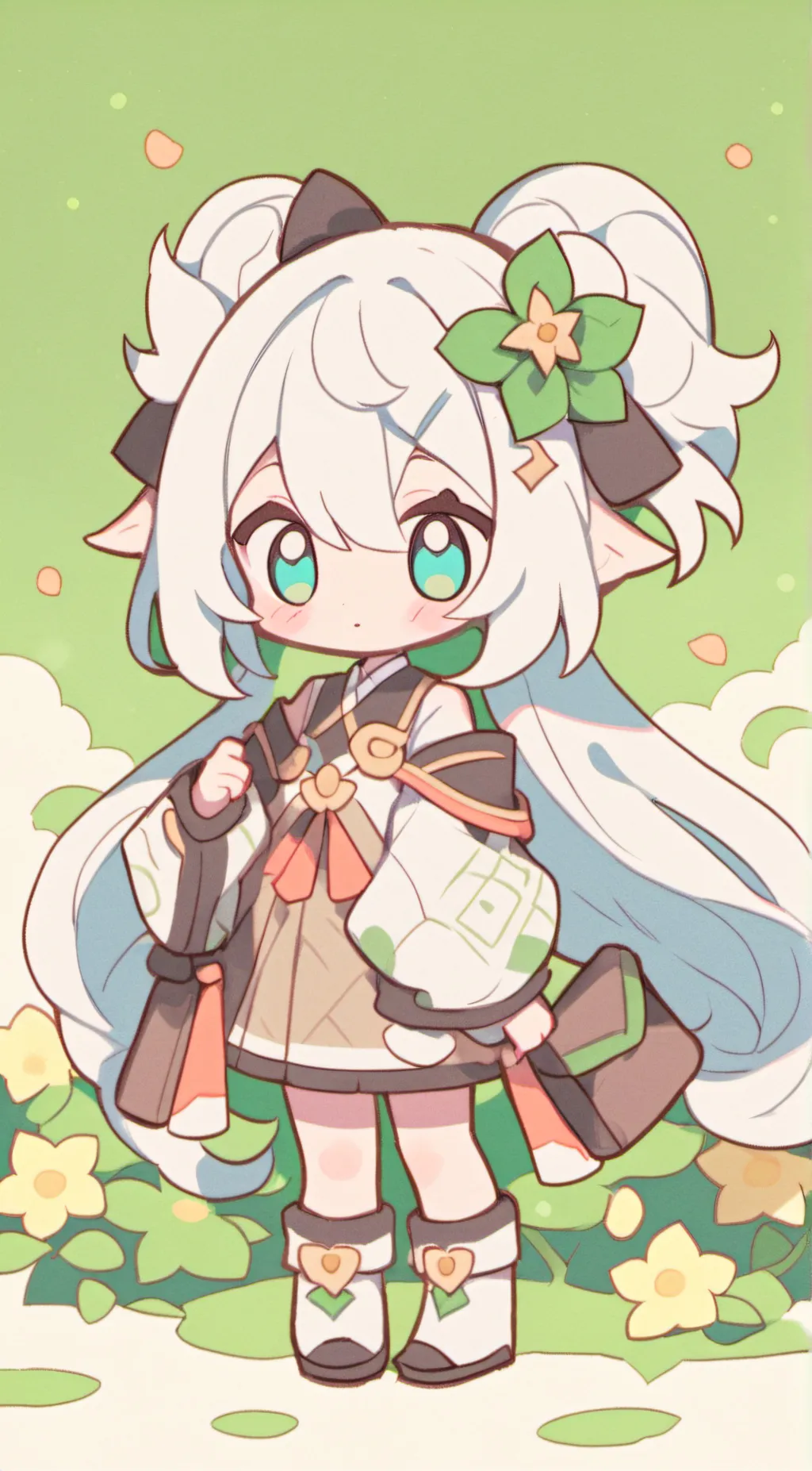 ai character: Little girl background